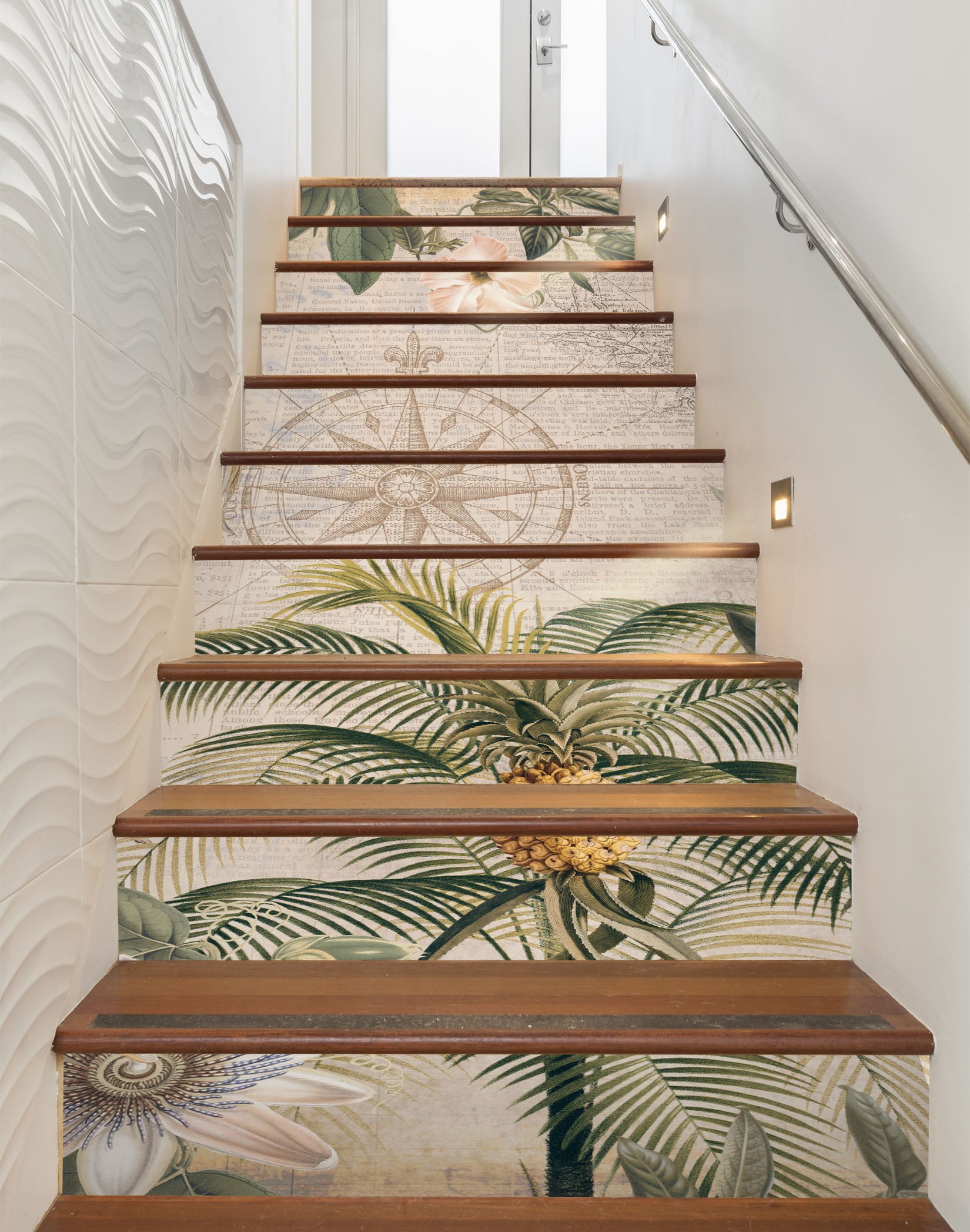 3D Tree Pineapple 11049 Andrea Haase Stair Risers