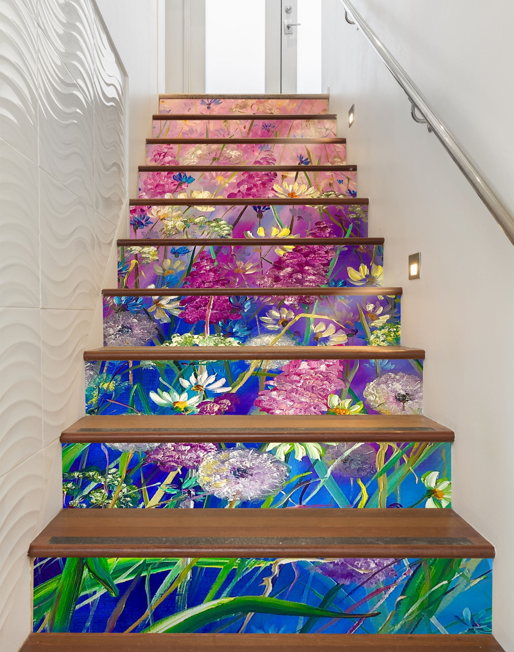 3D Beautiful Flowers 2013 Skromova Marina Stair Risers