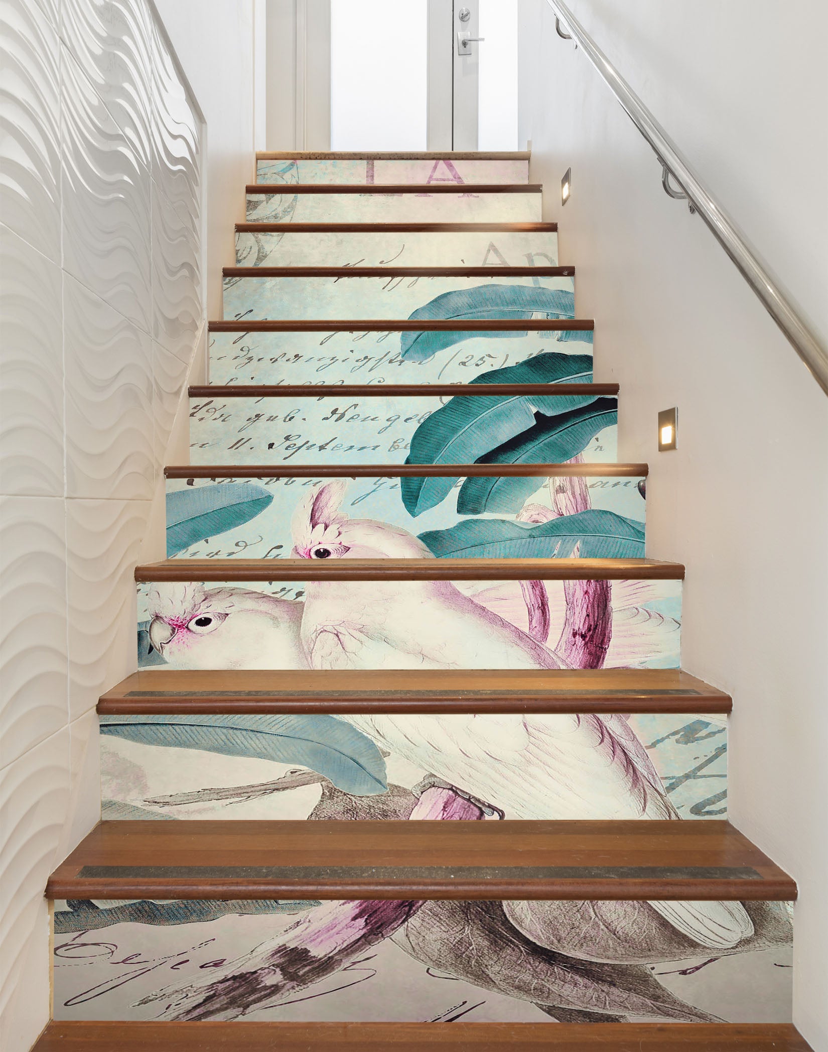 3D Leaves Parrot 11014 Andrea Haase Stair Risers