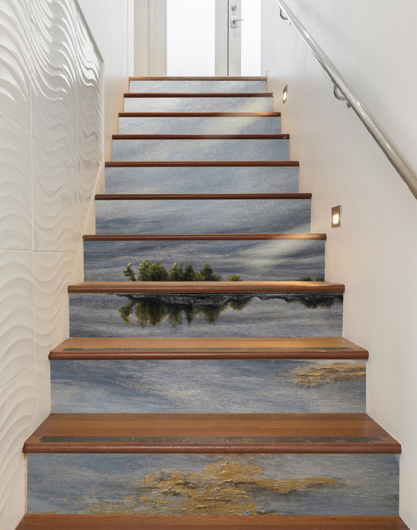 3D Tree Stone Painting 8812 Marina Zotova Stair Risers