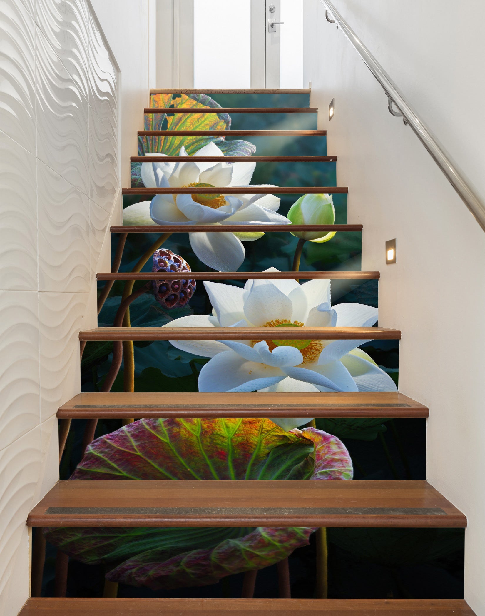 3D Beautiful Purity 532 Stair Risers