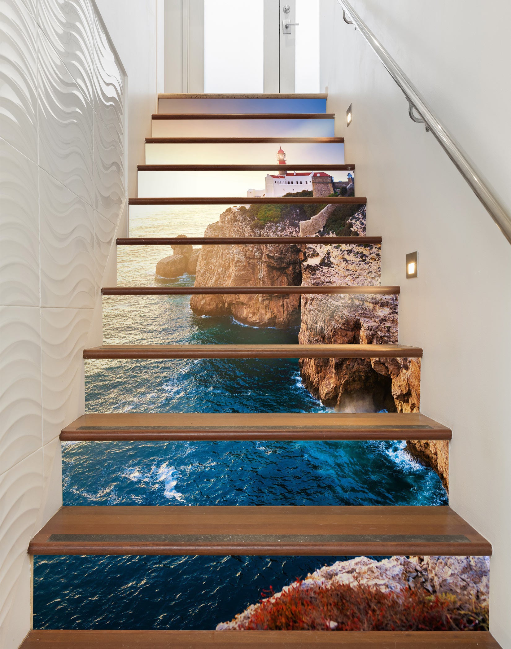 3D Daylight Psychedelic 387 Stair Risers