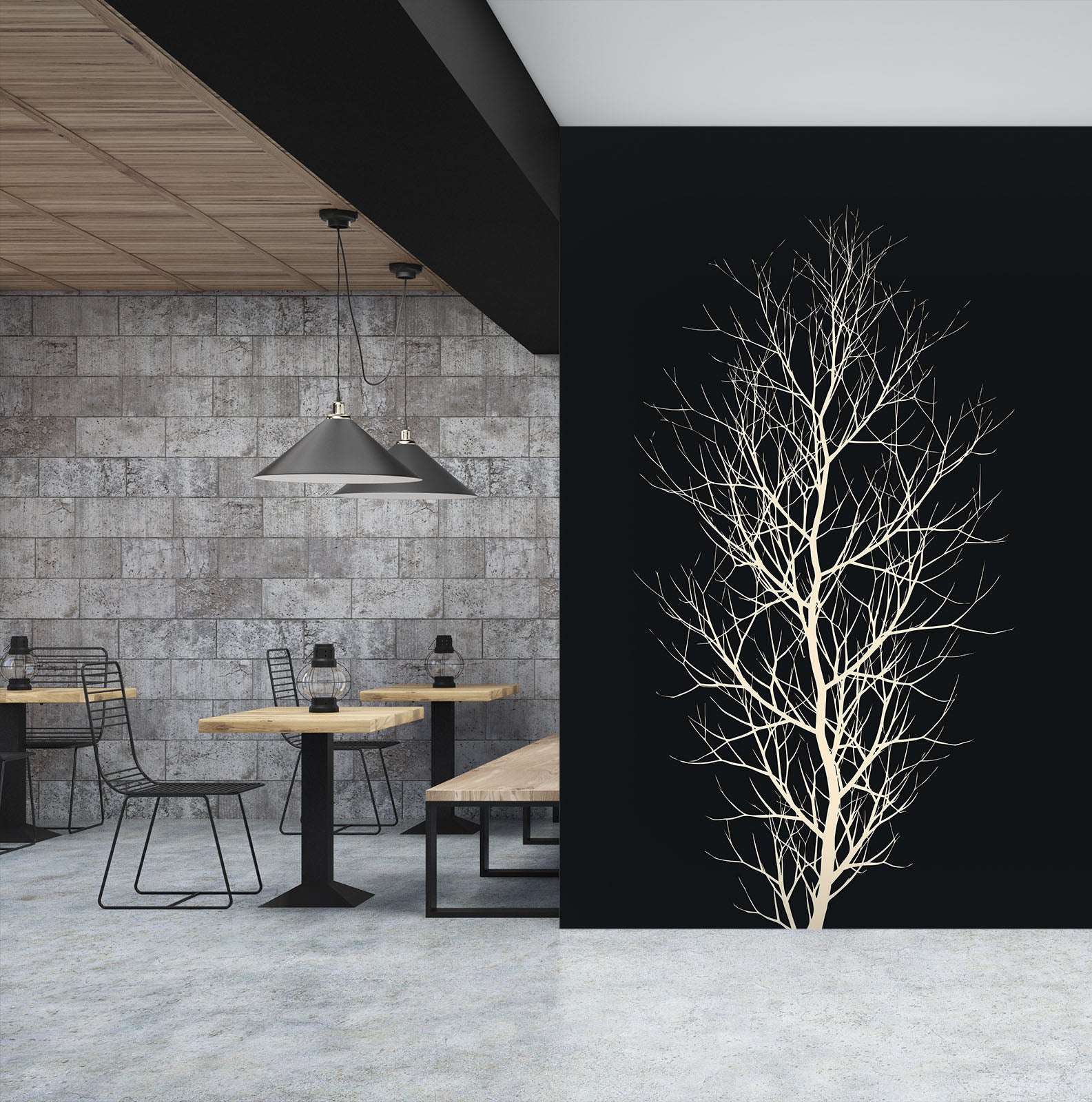 3D The White Tree 1422 Boris Draschoff Wall Mural Wall Murals