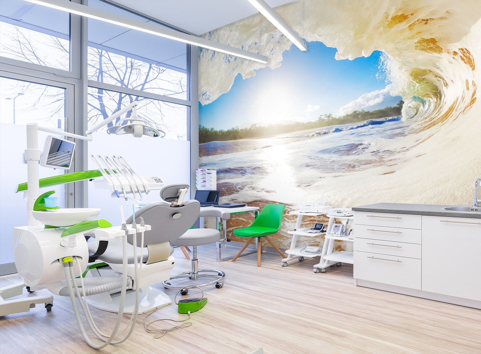 3D Ocean Wave 028 Wall Murals Wallpaper AJ Wallpaper 2 