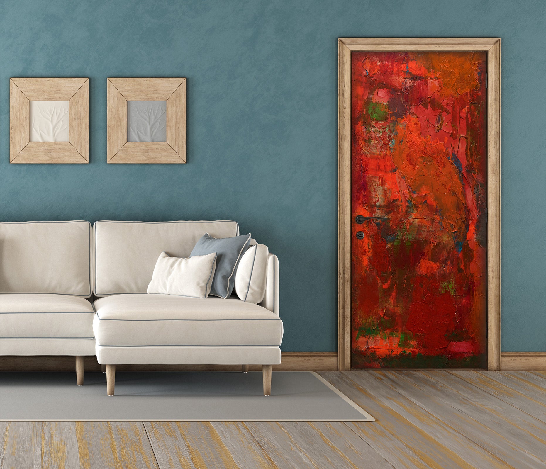 3D Red Pattern 10122 Allan P. Friedlander Door Mural