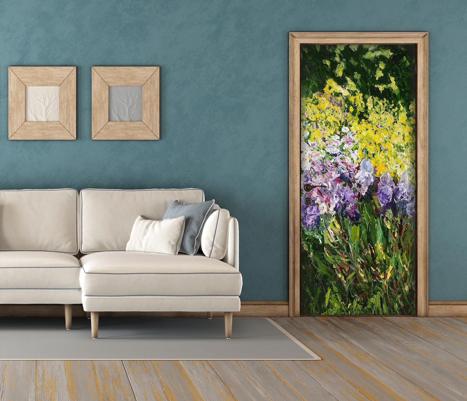 3D Flower Bush 9310 Allan P. Friedlander Door Mural