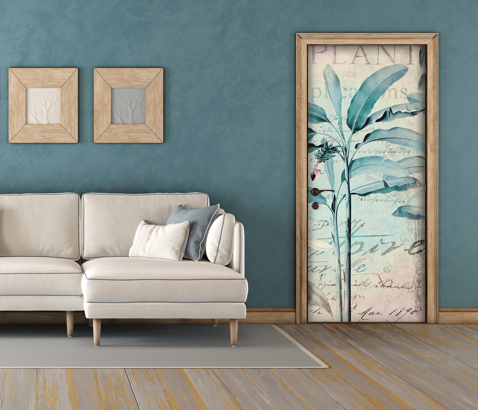 3D Leaf Pattern 11919 Andrea Haase Door Mural