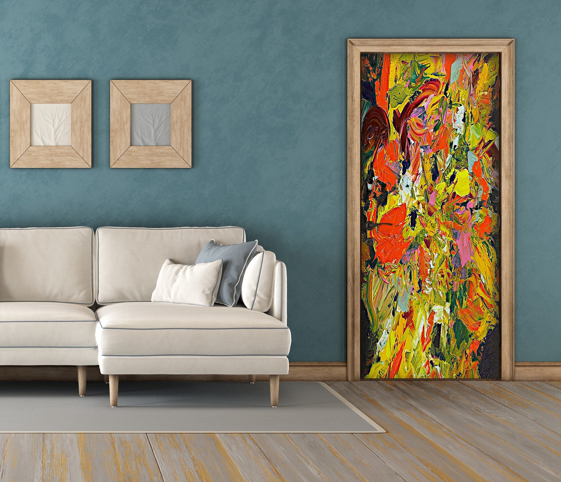 3D Yellow Color Pigment Texture 10110 Allan P. Friedlander Door Mural