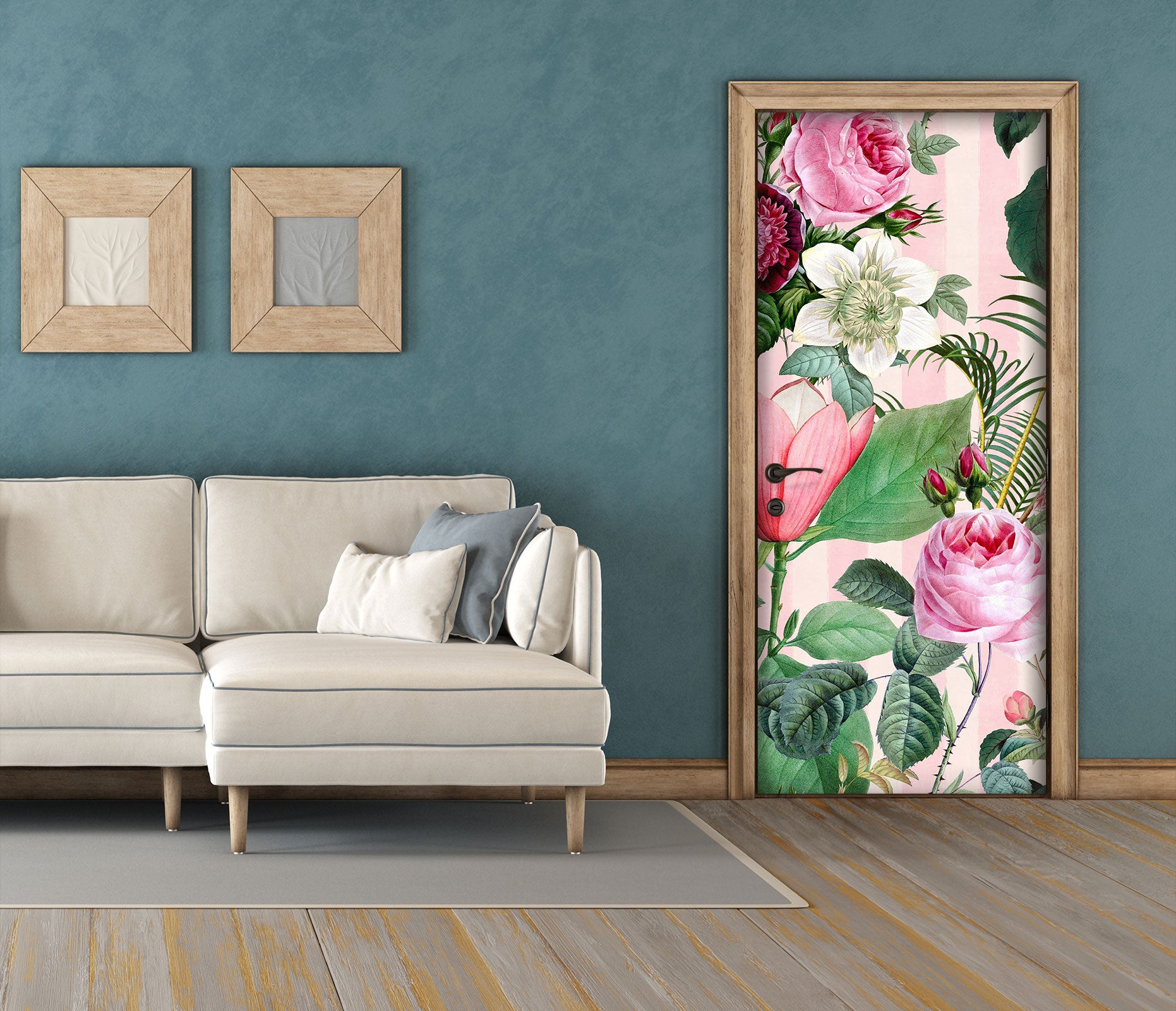 3D Flowers Rose 118117 Andrea Haase Door Mural