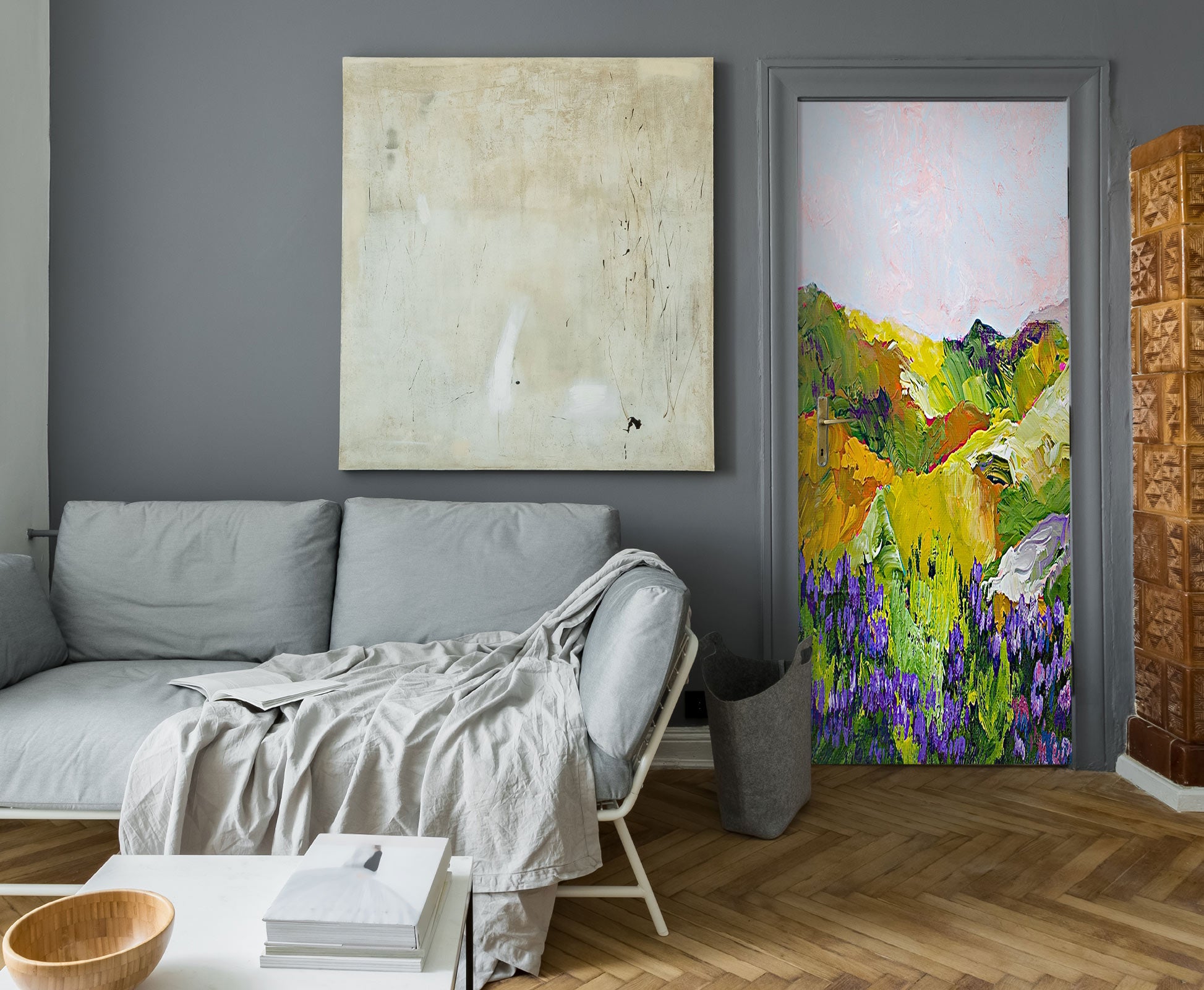 3D Lawn Hillside 9381 Allan P. Friedlander Door Mural