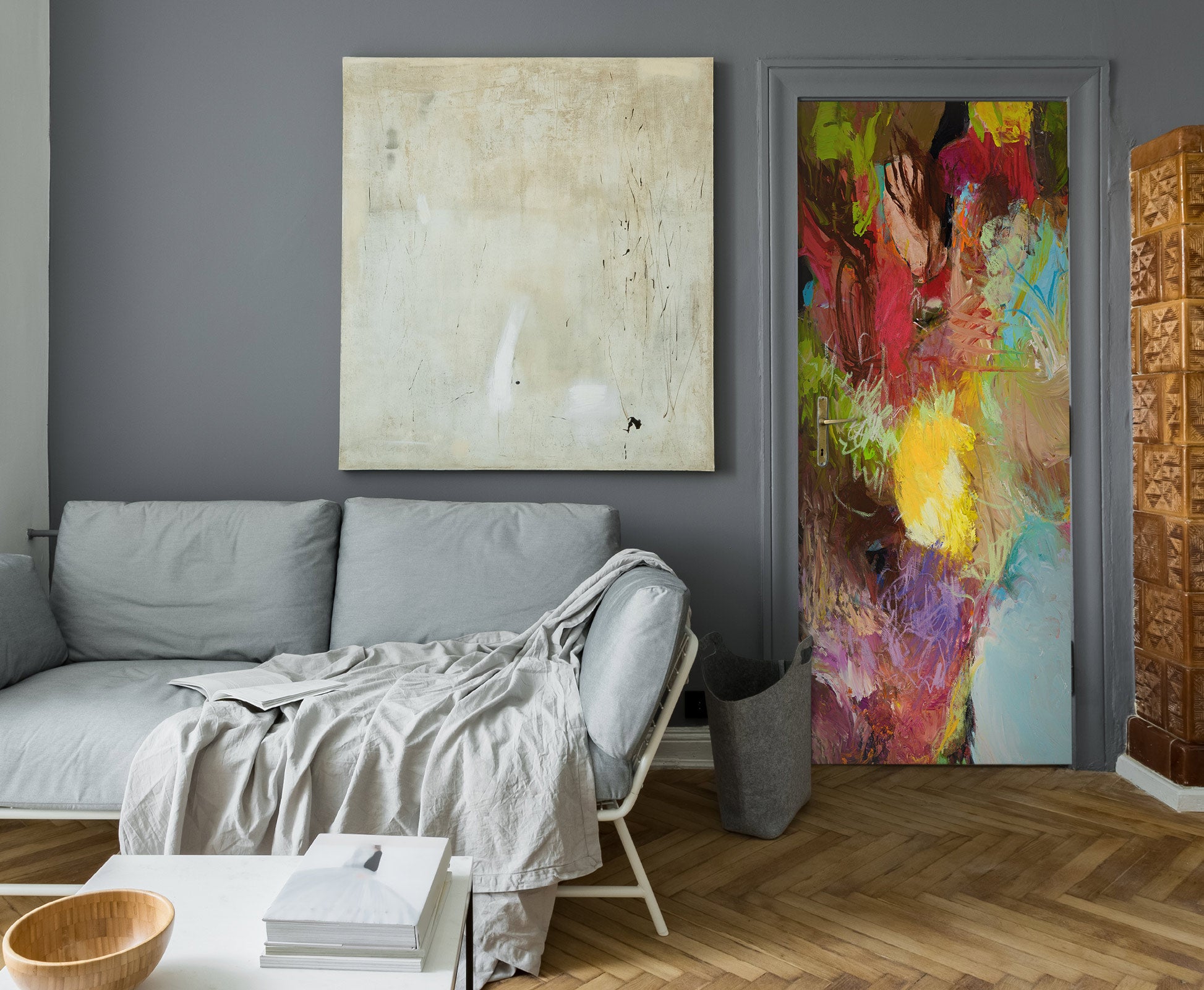 3D Colorful Paint Texture 10131 Allan P. Friedlander Door Mural