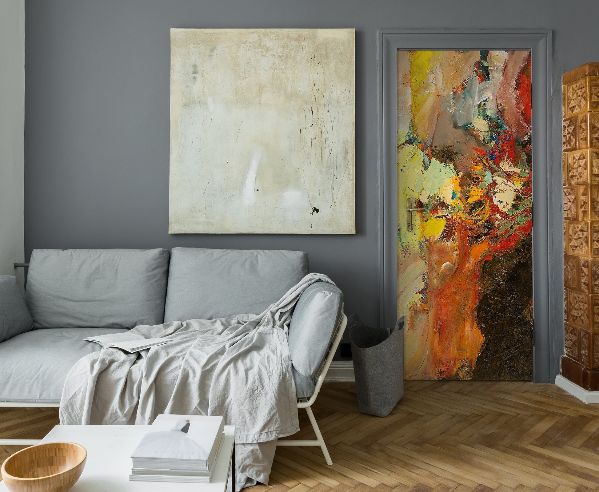 3D Brown Color Pigment Pattern 10101 Allan P. Friedlander Door Mural