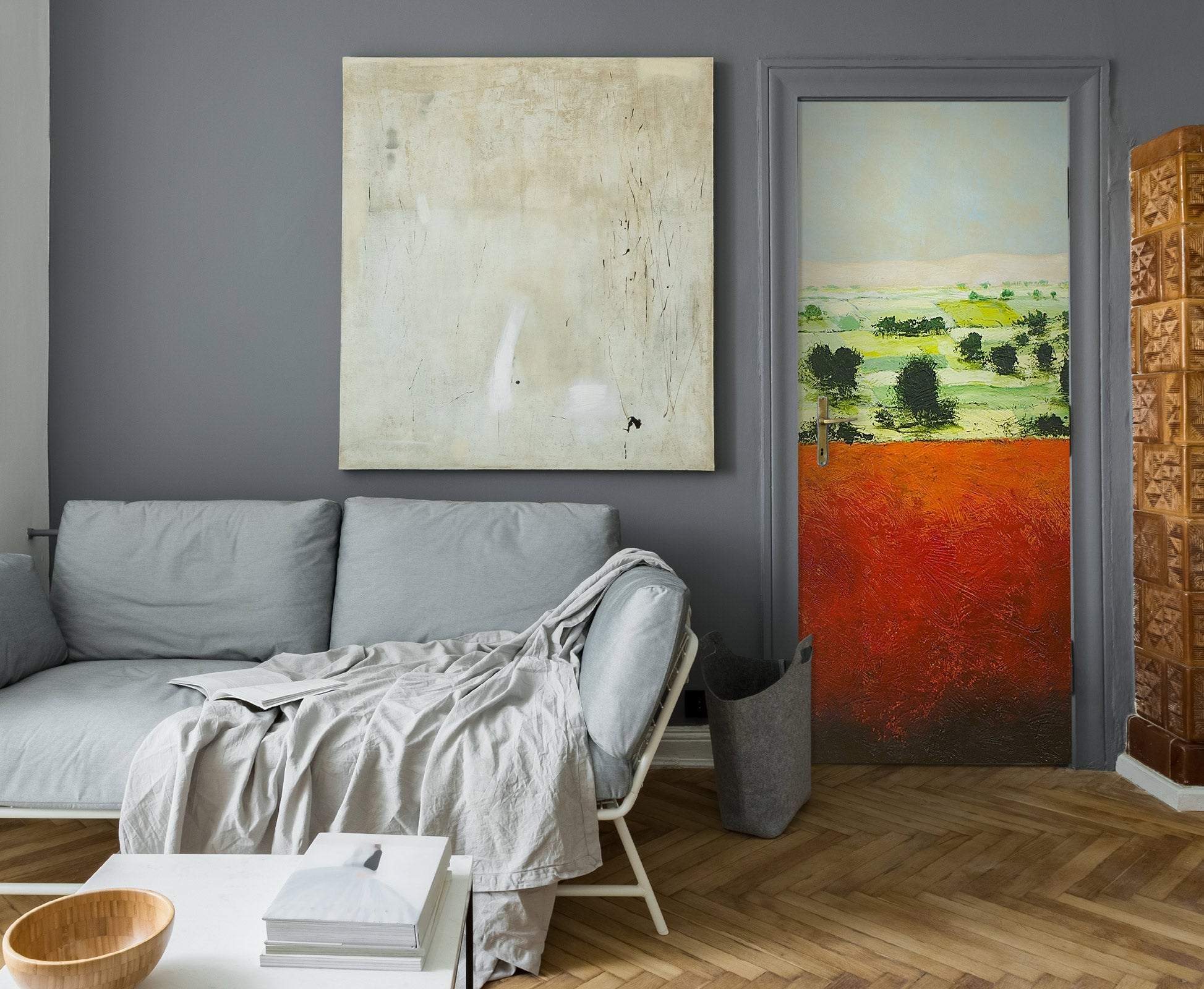 3D Grass Field 9313 Allan P. Friedlander Door Mural