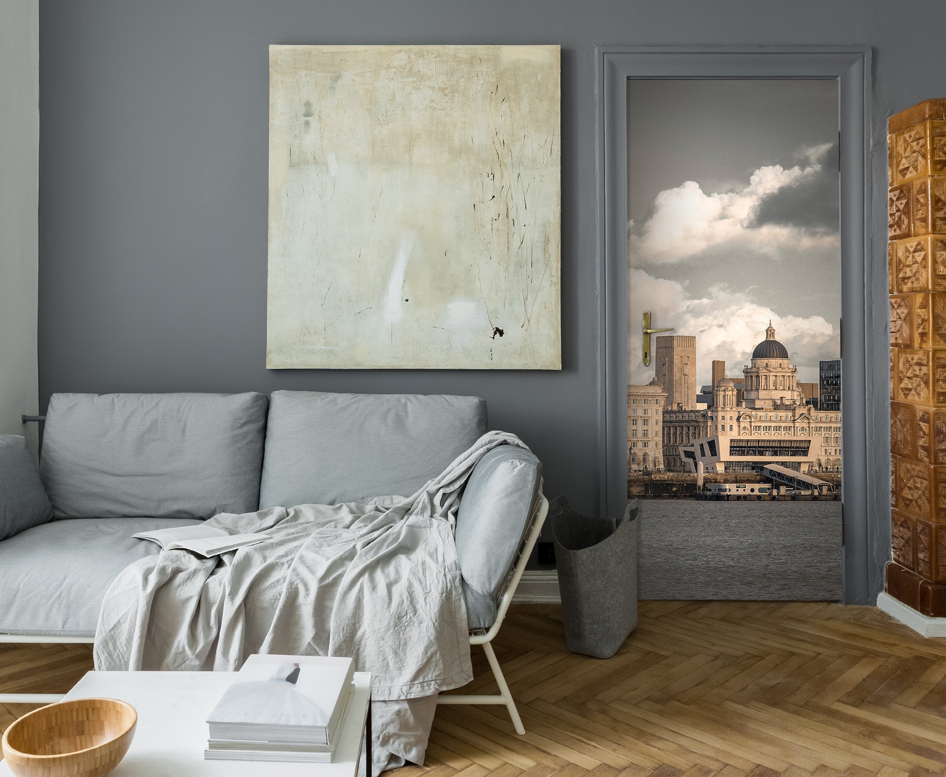 3D Harbour Building 106107 Assaf Frank Door Mural