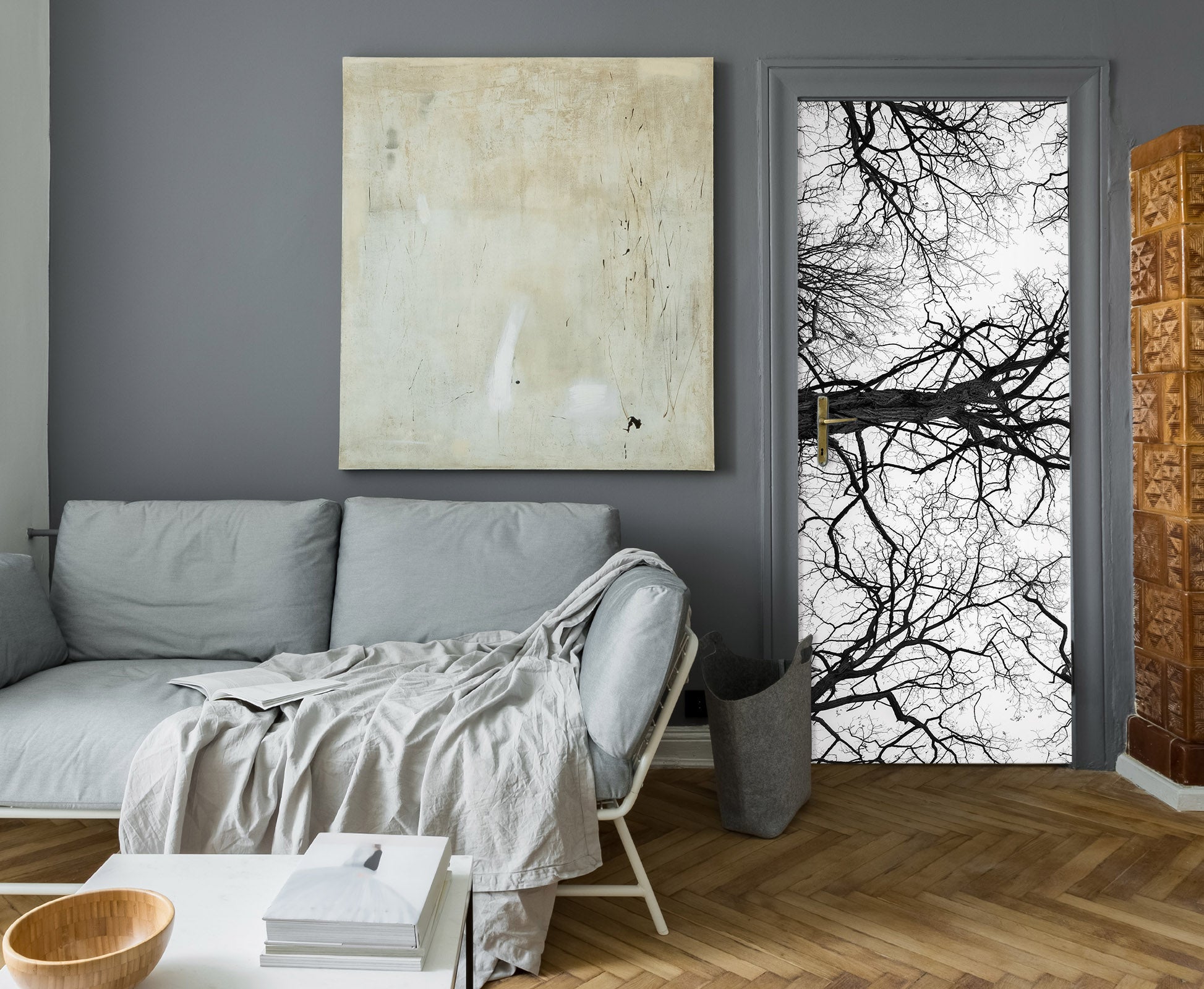 3D Dead Tree Branches 106197 Assaf Frank Door Mural
