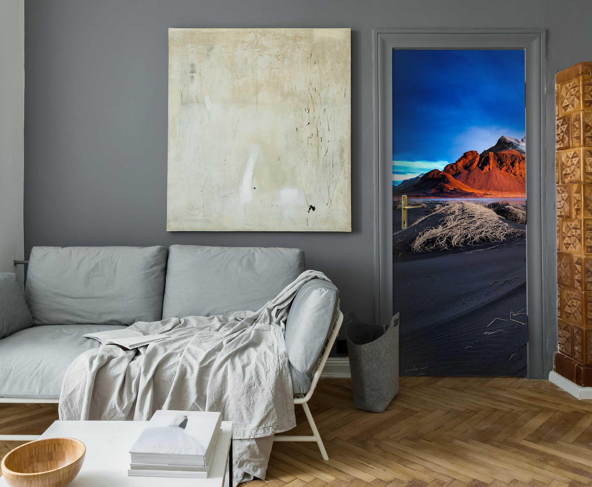 3D Mountains Scenery 122123 Marco Carmassi Door Mural