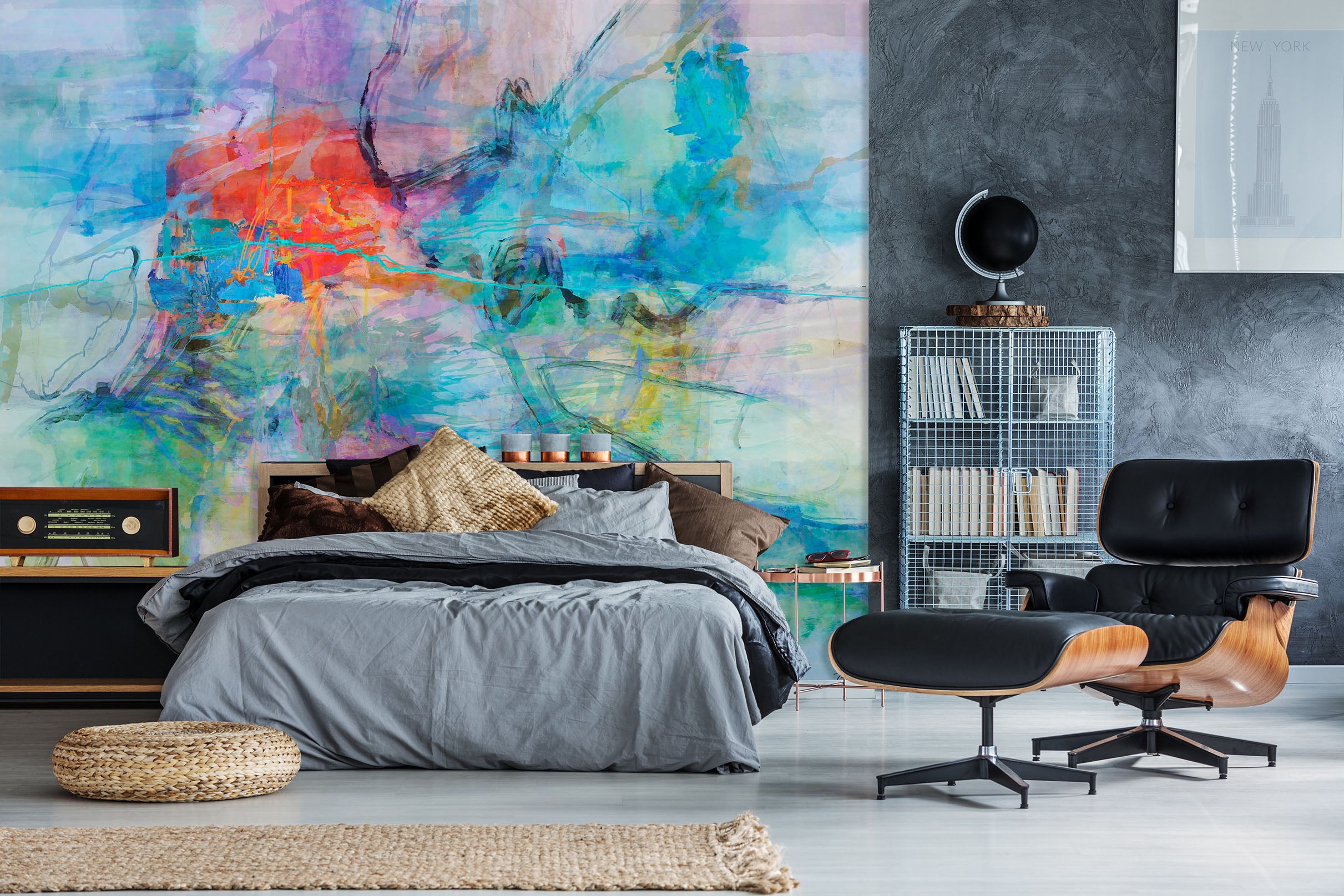 3D Blue Graffiti 1508 Michael Tienhaara Wall Mural Wall Murals