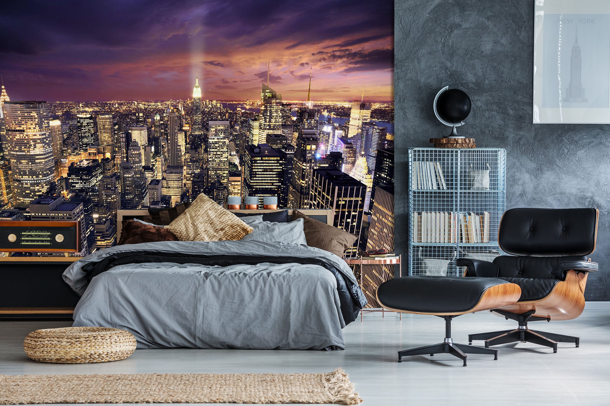 3D City Night 1690 Wall Murals