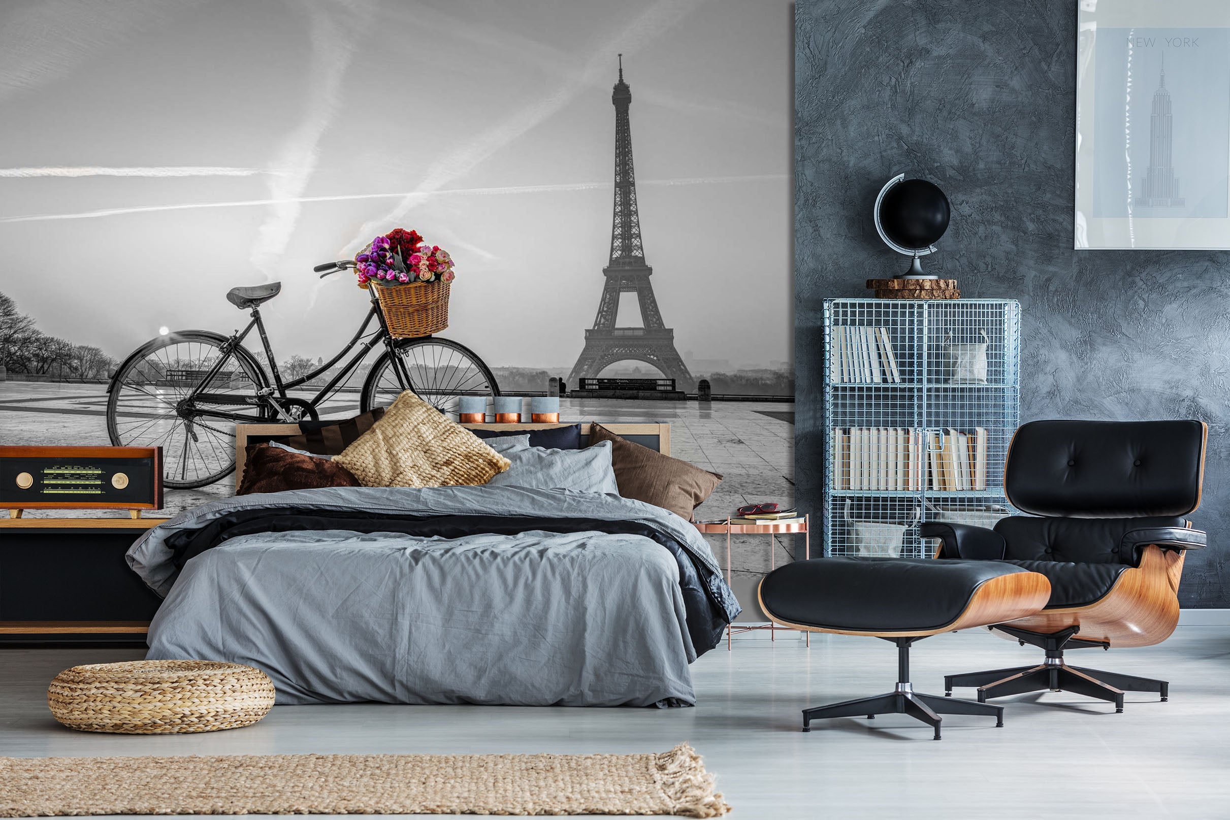 3D Bicycle Flower 007 Assaf Frank Wall Mural Wall Murals