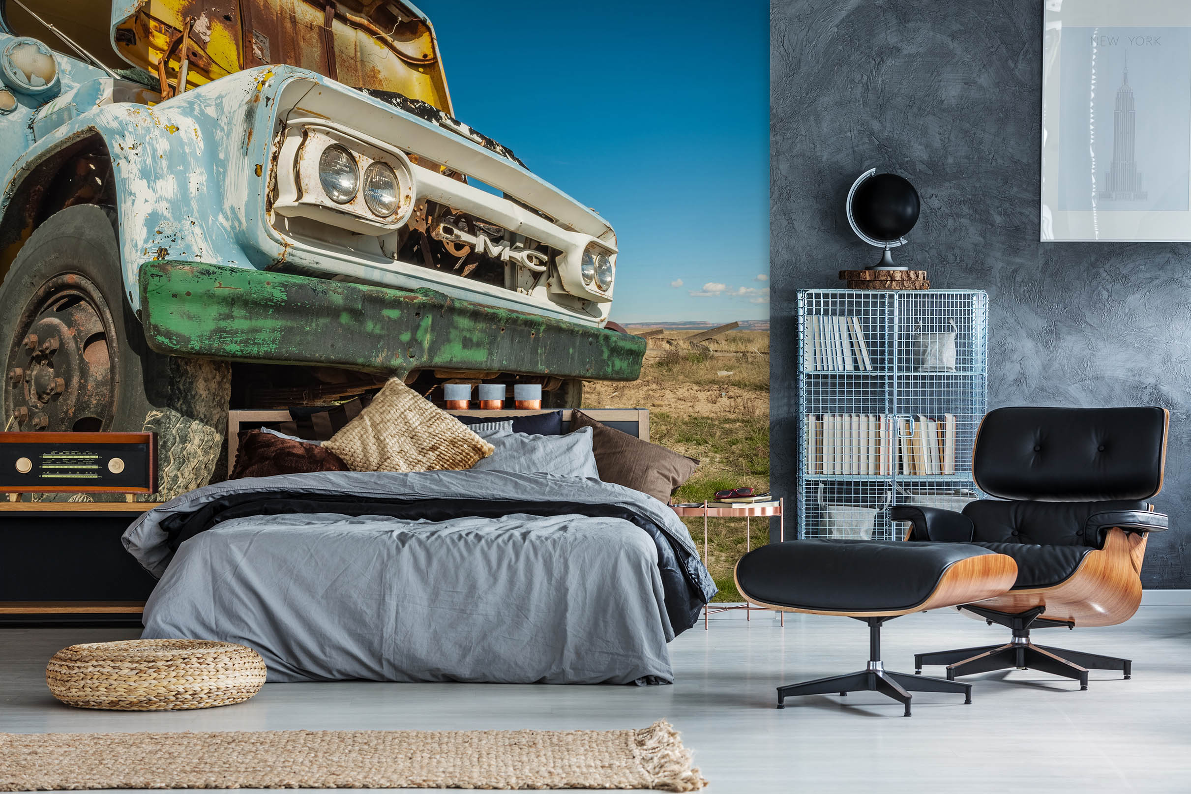 3D Big Car 1399 Beth Sheridan Wall Mural Wall Murals