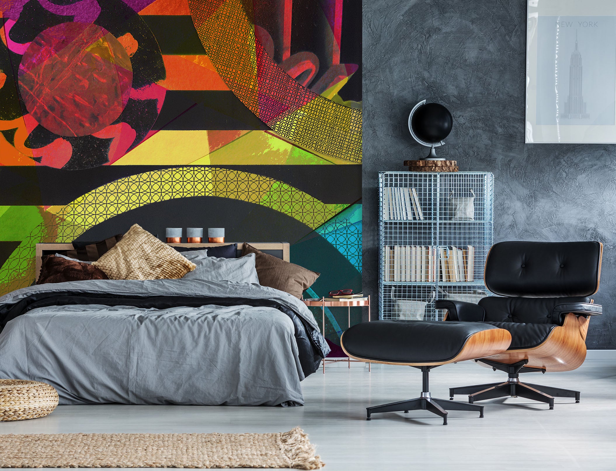 3D Black Color Texture 19121 Shandra Smith Wall Mural Wall Murals