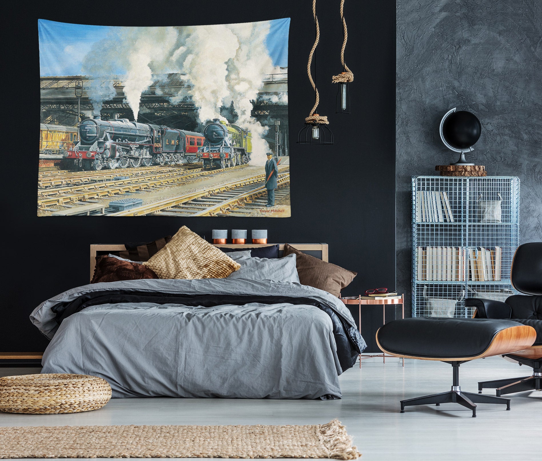 3D Train 11254 Trevor Mitchell Tapestry Hanging Cloth Hang