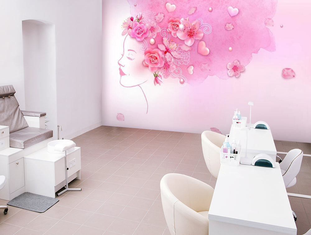 3D Pink Beauty Store 1588 Wall Murals