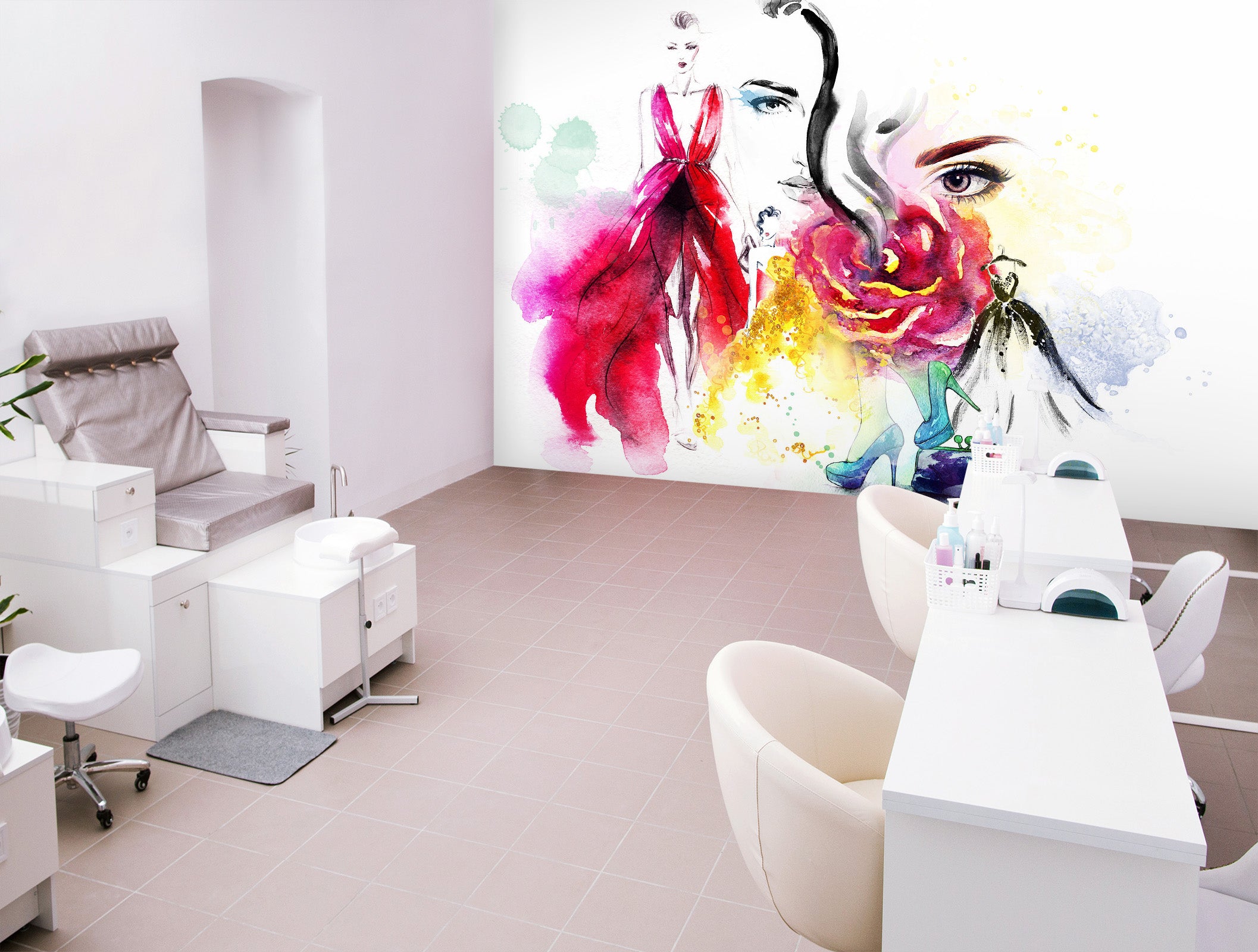 3D Painted Girl 380 Wall Murals