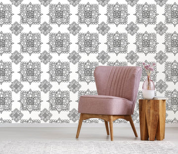 3D White Background Pattern Flower 480 Wallpaper AJ Wallpaper 