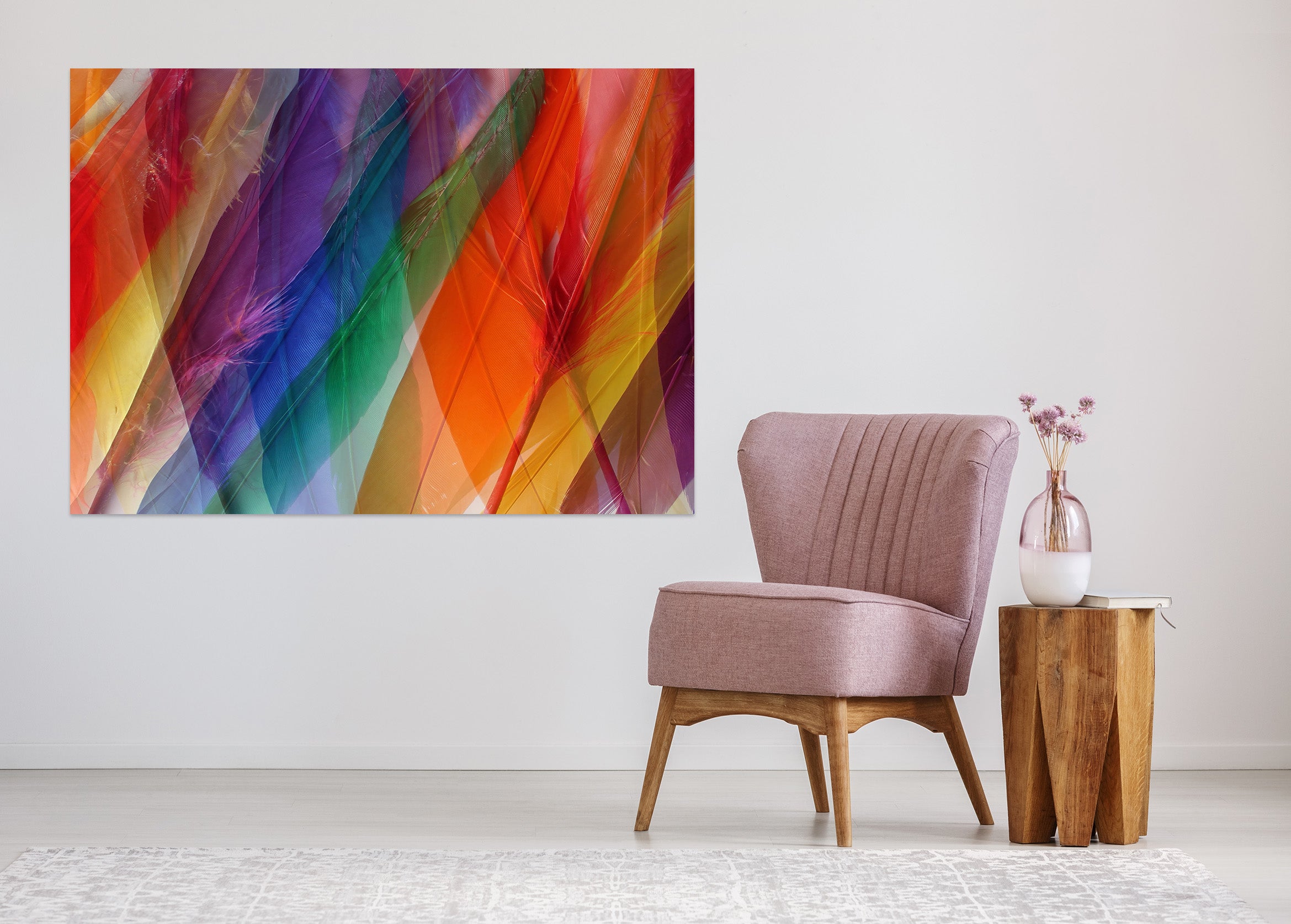 3D Colored Feathers 71101 Shandra Smith Wall Sticker