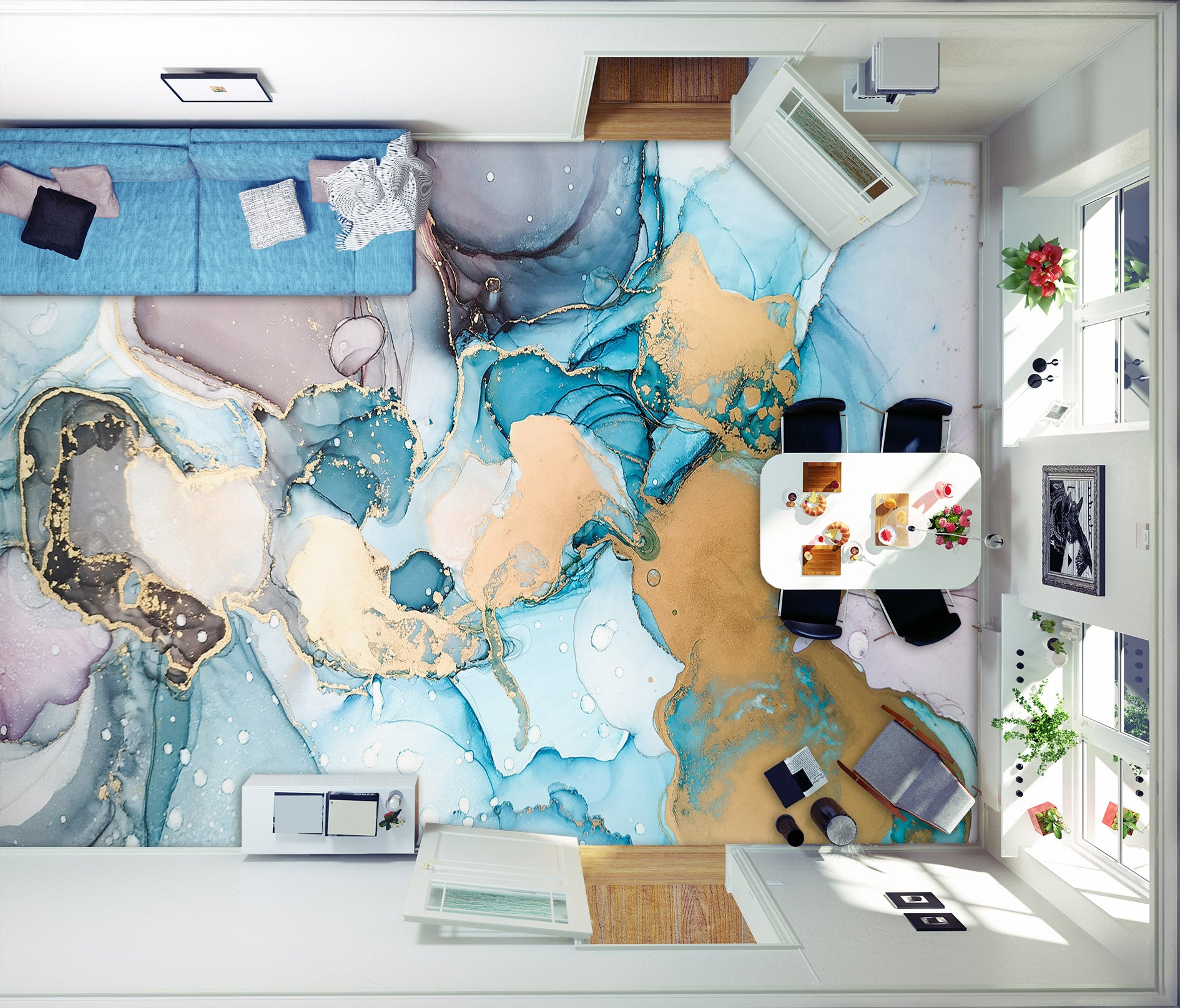 3D Dreamy Dazzling 776 Floor Mural  Wallpaper Murals Rug & Mat Print Epoxy waterproof bath floor