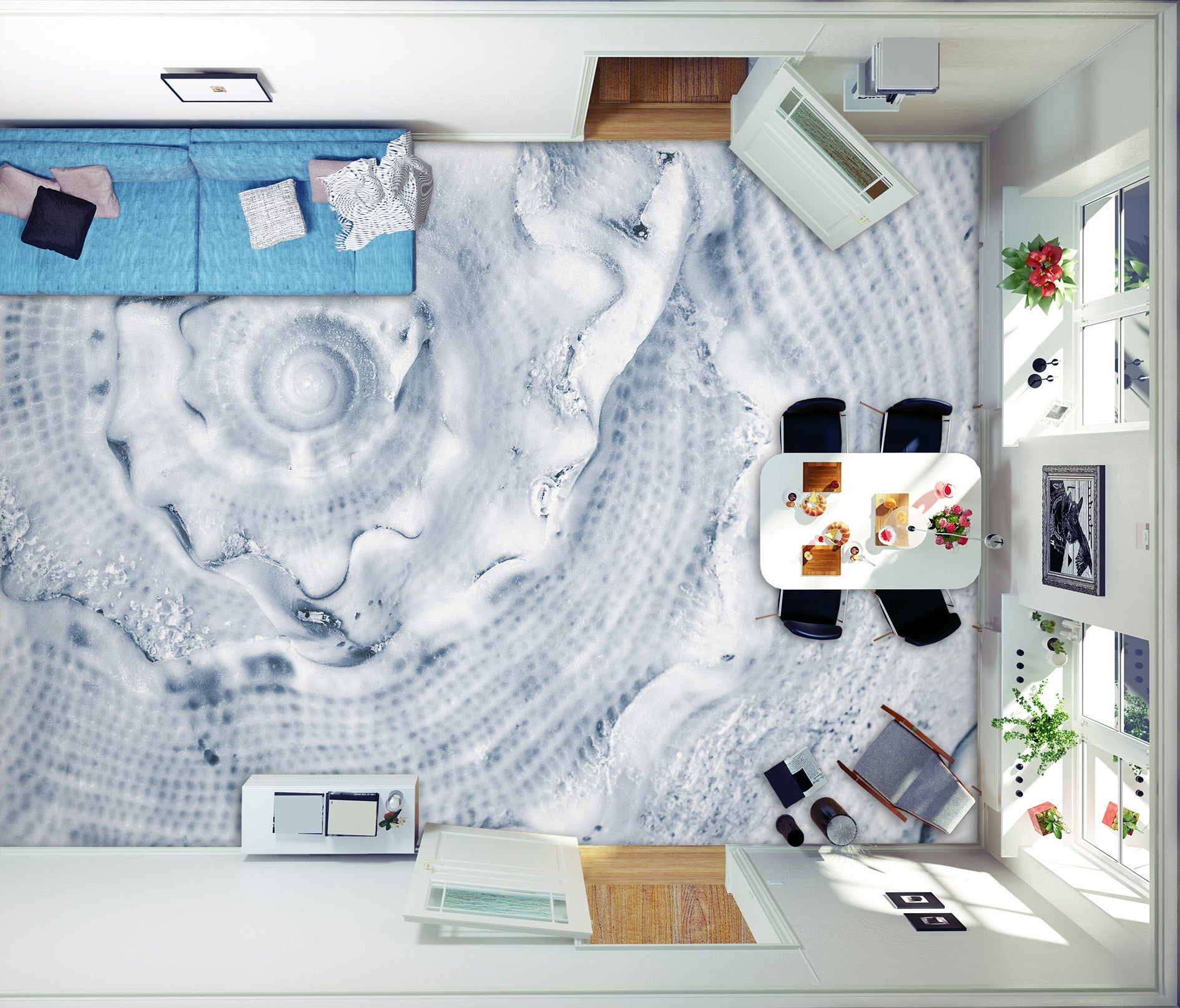 3D Chilly Style 538 Floor Mural  Wallpaper Murals Rug & Mat Print Epoxy waterproof bath floor