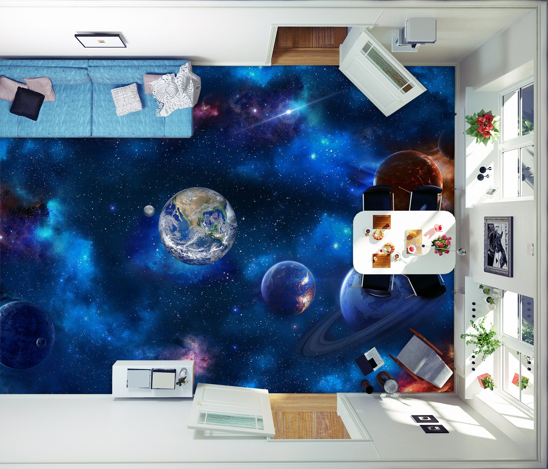 3D Life Force Of The Earth 213 Floor Mural  Wallpaper Murals Rug & Mat Print Epoxy waterproof bath floor