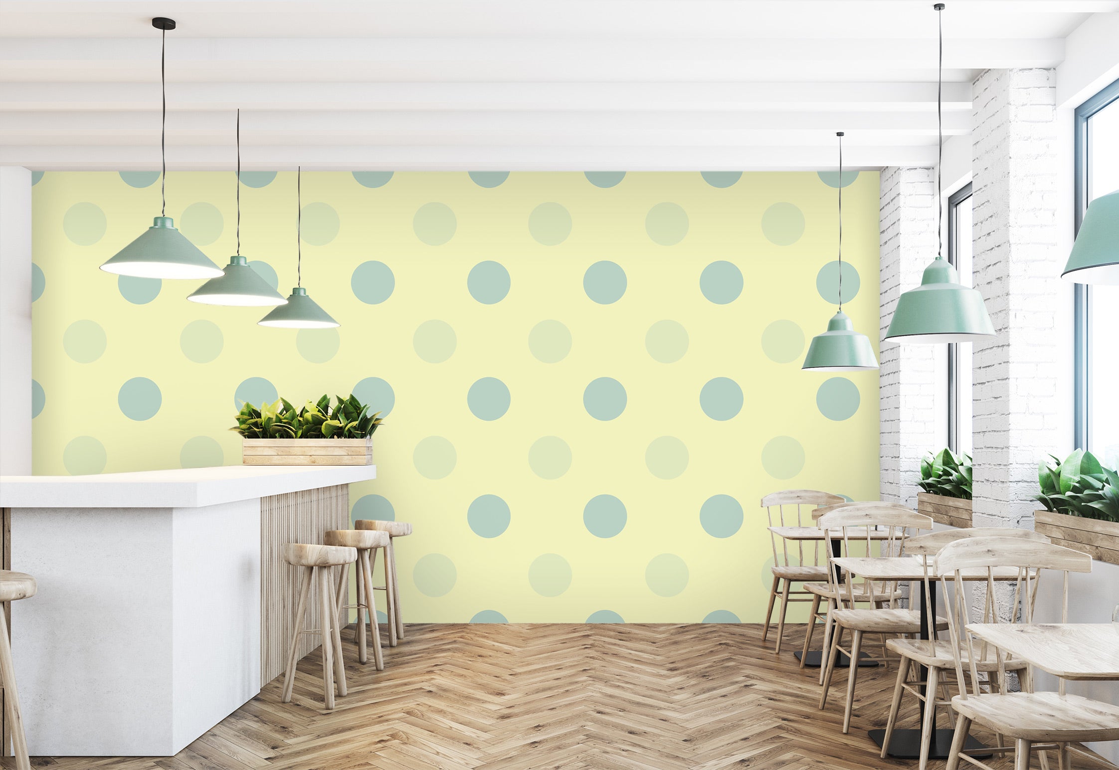 3D Polka Dot Pattern 98145 Kasumi Loffler Wall Mural Wall Murals