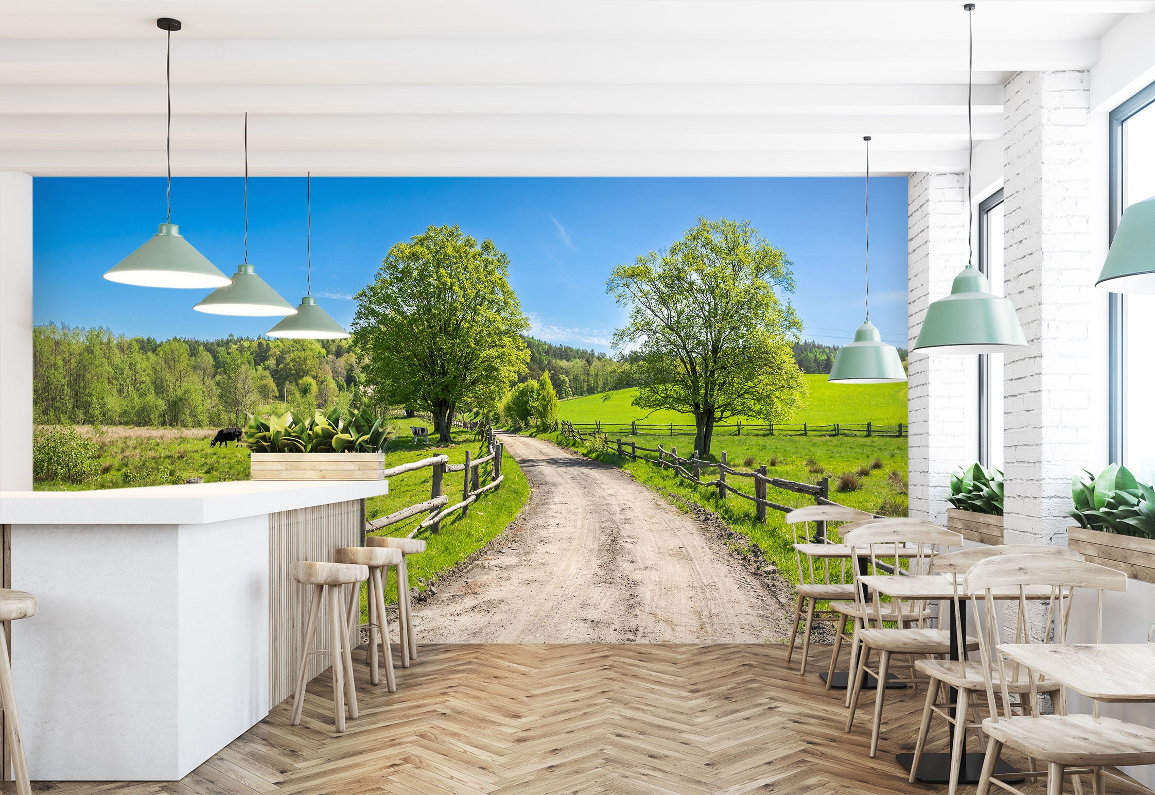 3D Tree Path 57221 Wall Murals