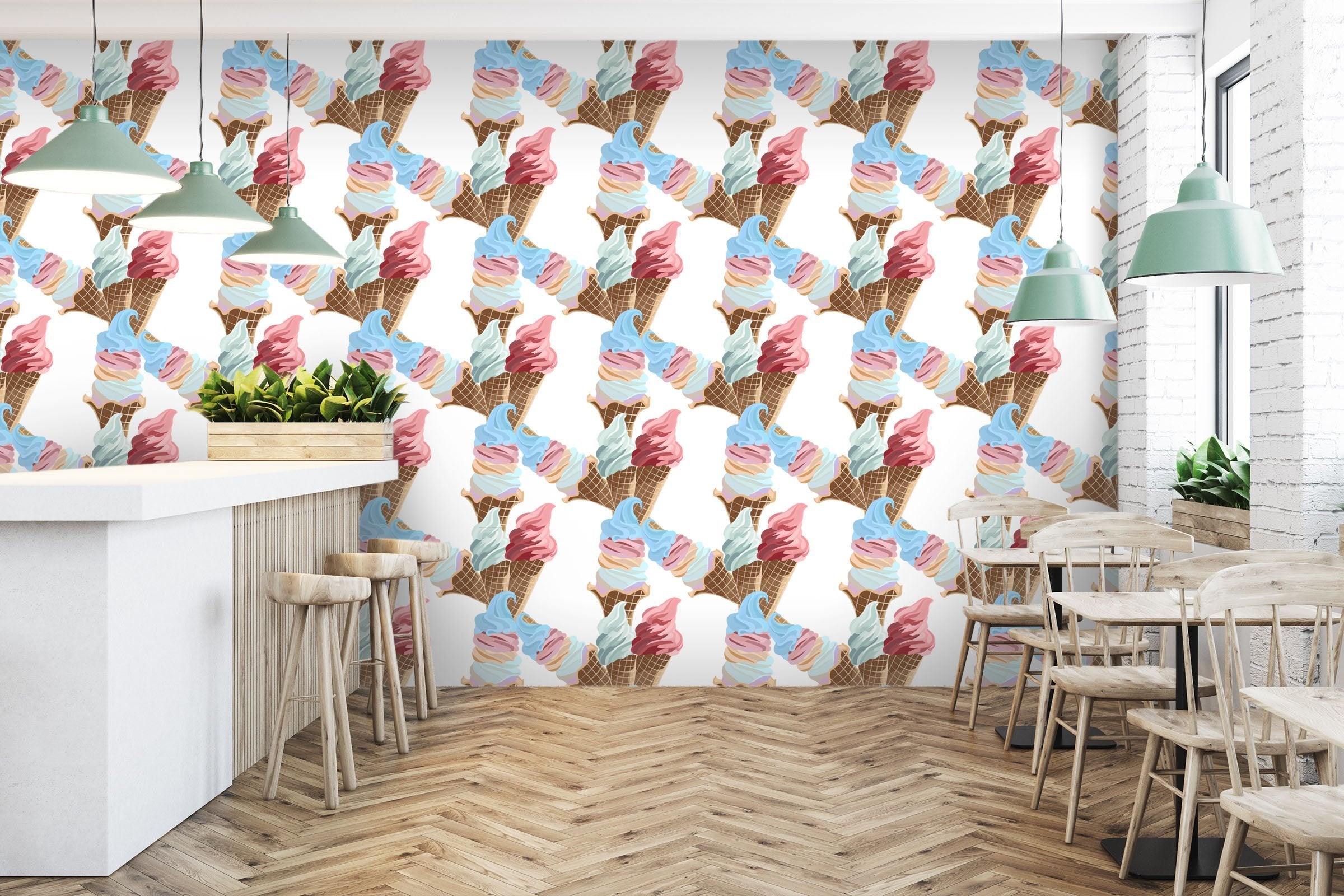 3D Blue Ice Cream 254 Wallpaper AJ Wallpaper 2 