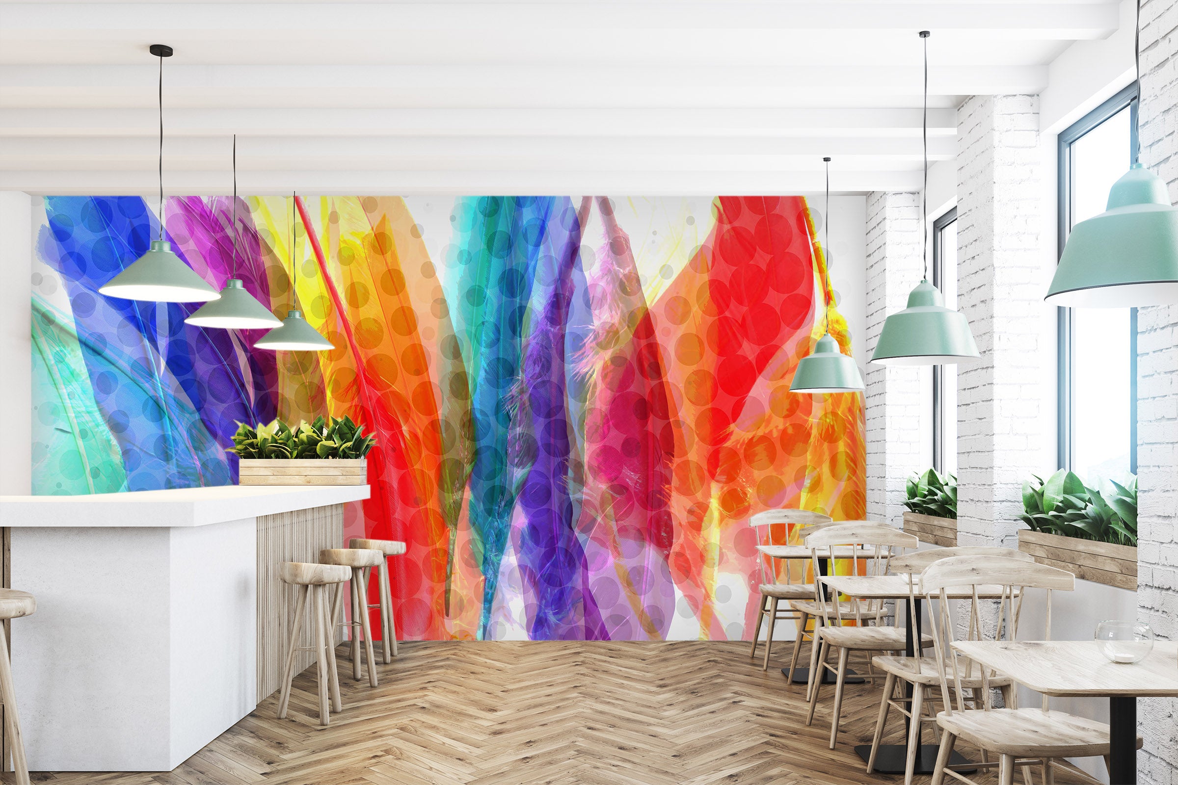 3D Bright Colors 1404 Shandra Smith Wall Mural Wall Murals