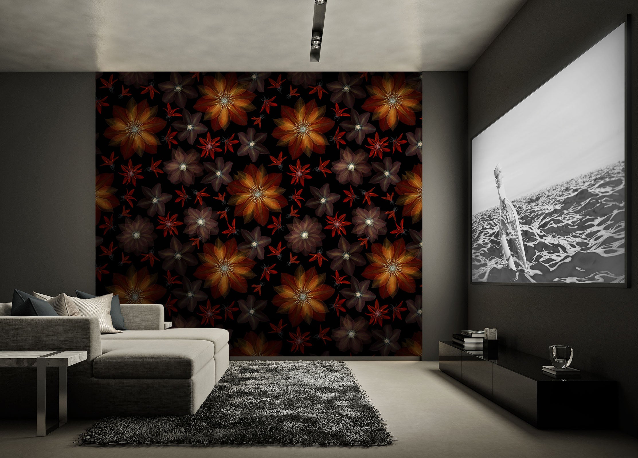 3D Yellow Flower 080 Assaf Frank Wall Mural Wall Murals