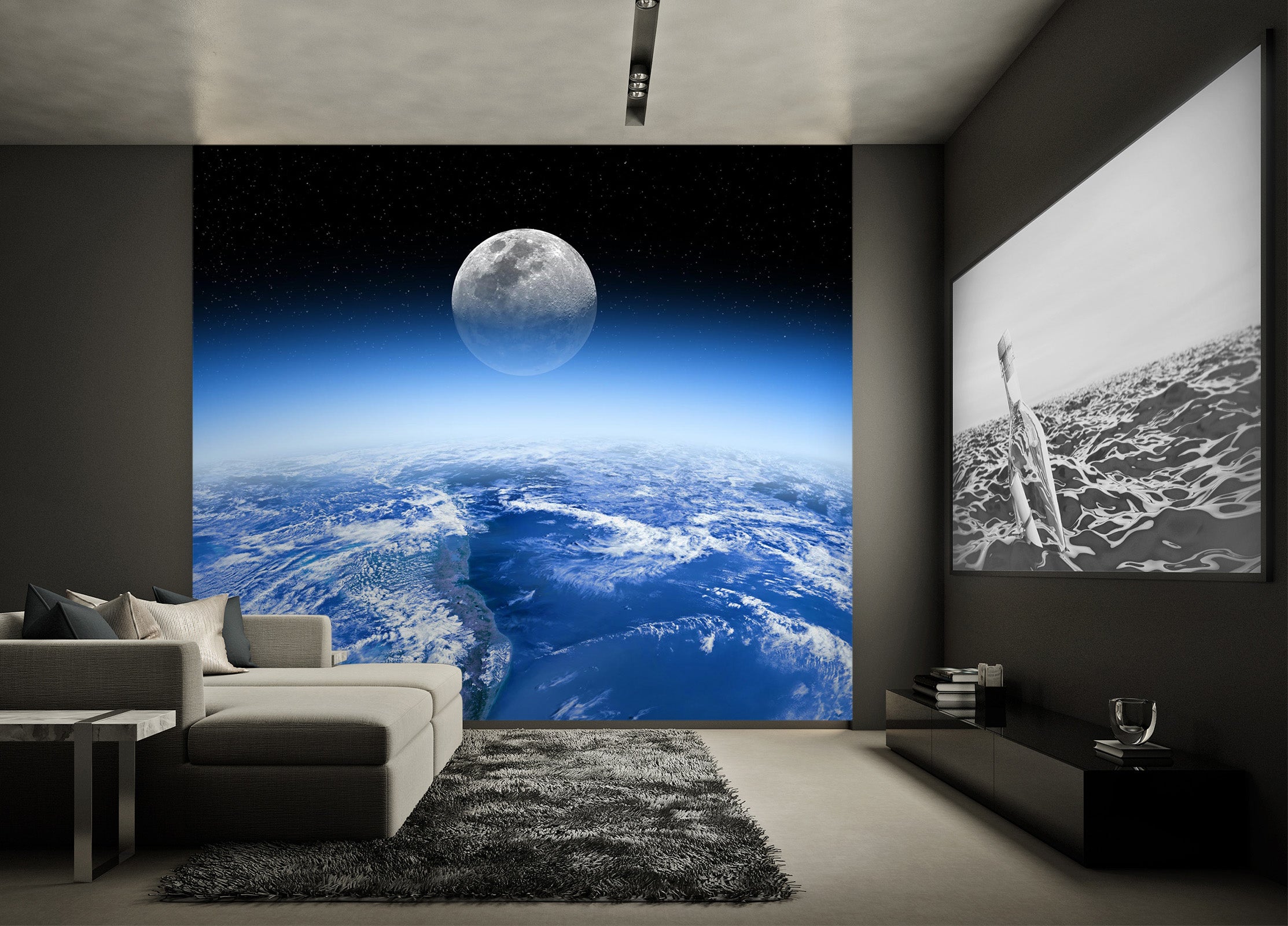 3D Blue Atmosphere 1409 Wall Murals