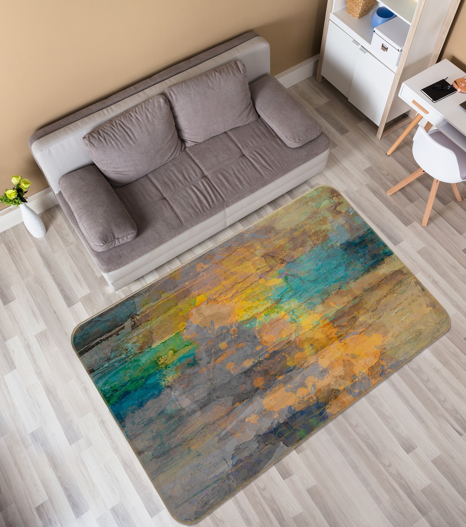 3D Graffiti 125 Michael Tienhaara Rug Non Slip Rug Mat