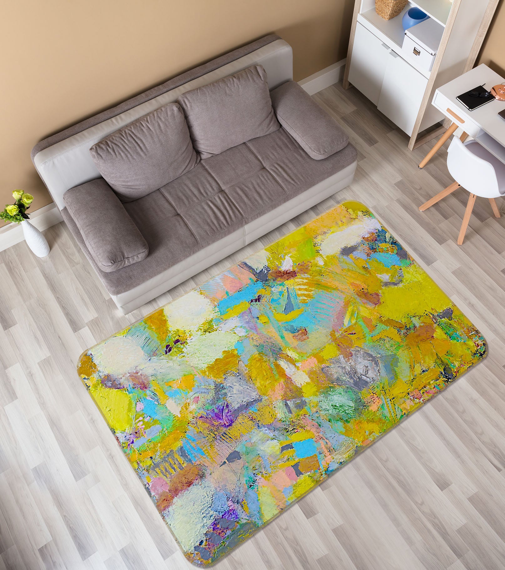 3D Lights Camera Action 1003 Allan P. Friedlander Rug Non Slip Rug Mat