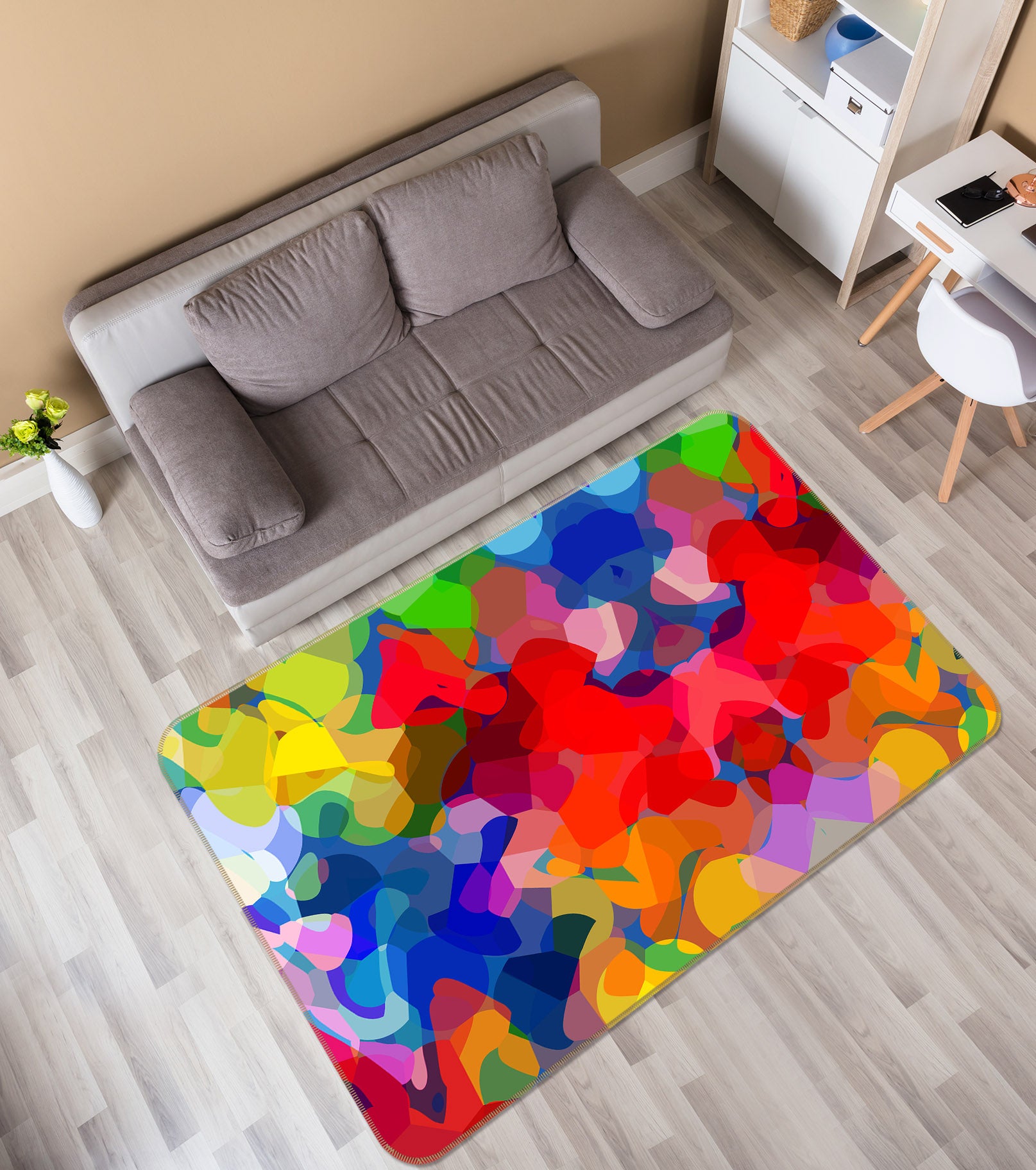 3D Colorful Pattern 1009 Shandra Smith Rug Non Slip Rug Mat