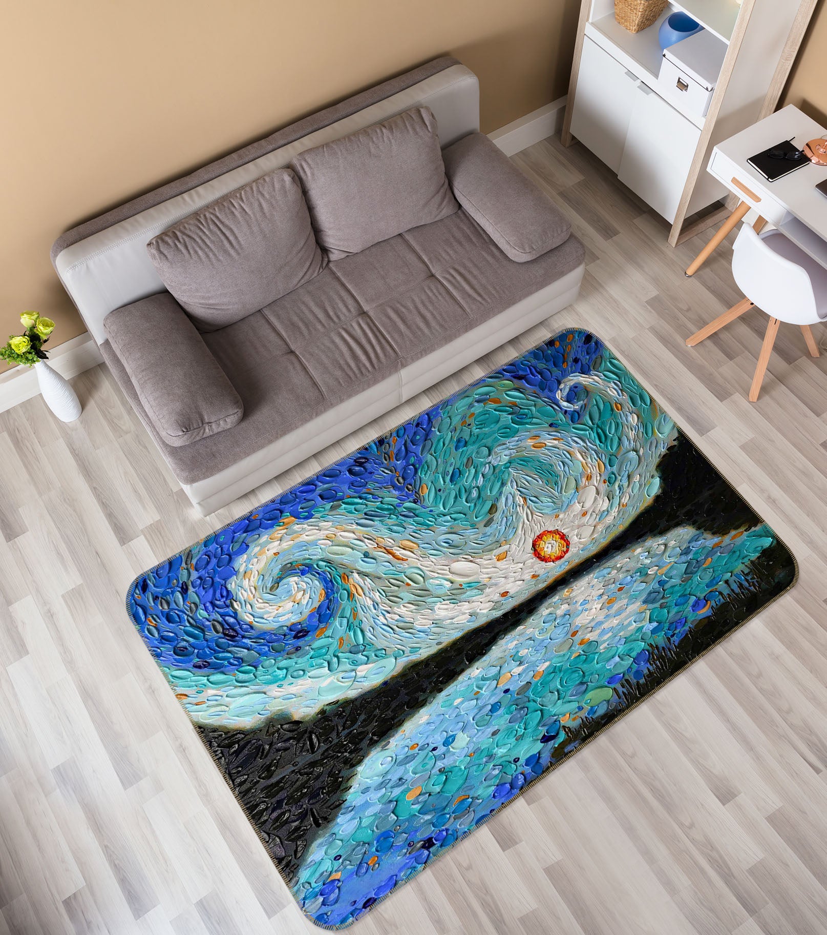 3D Eye Of The Sky 1049 Dena Tollefson Rug Non Slip Rug Mat