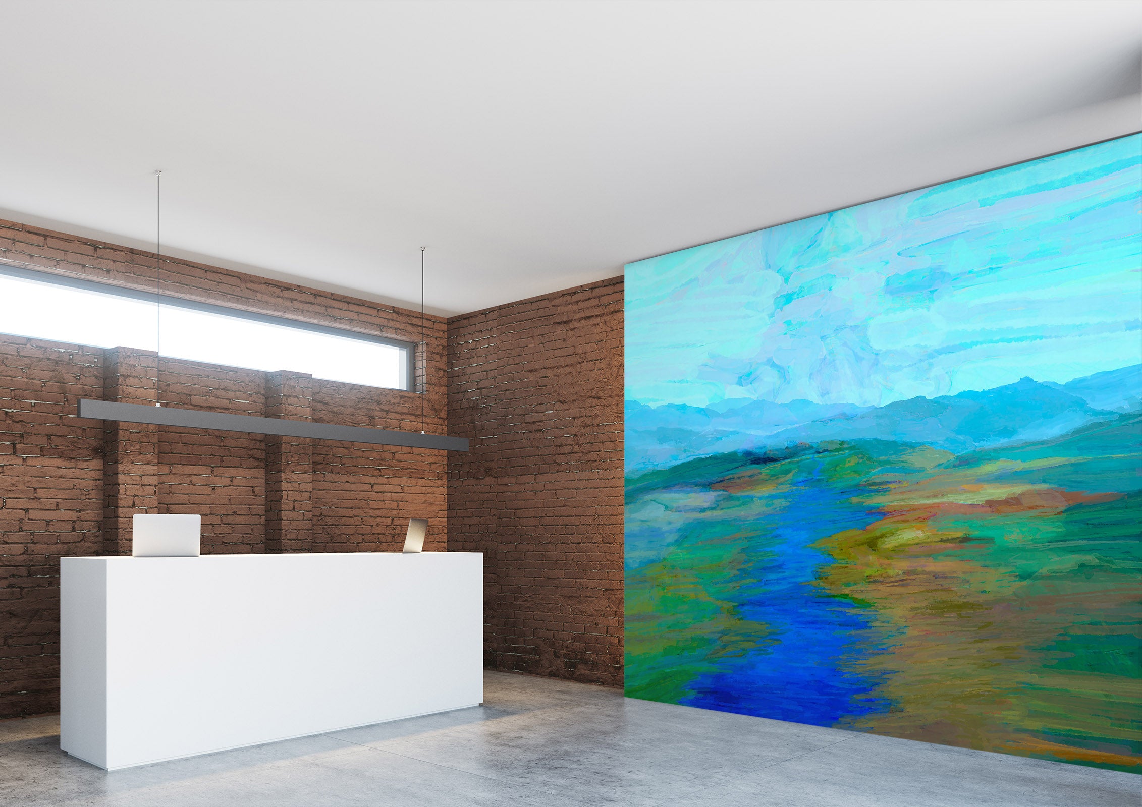 3D Deep Sea Channel 1414 Michael Tienhaara Wall Mural Wall Murals