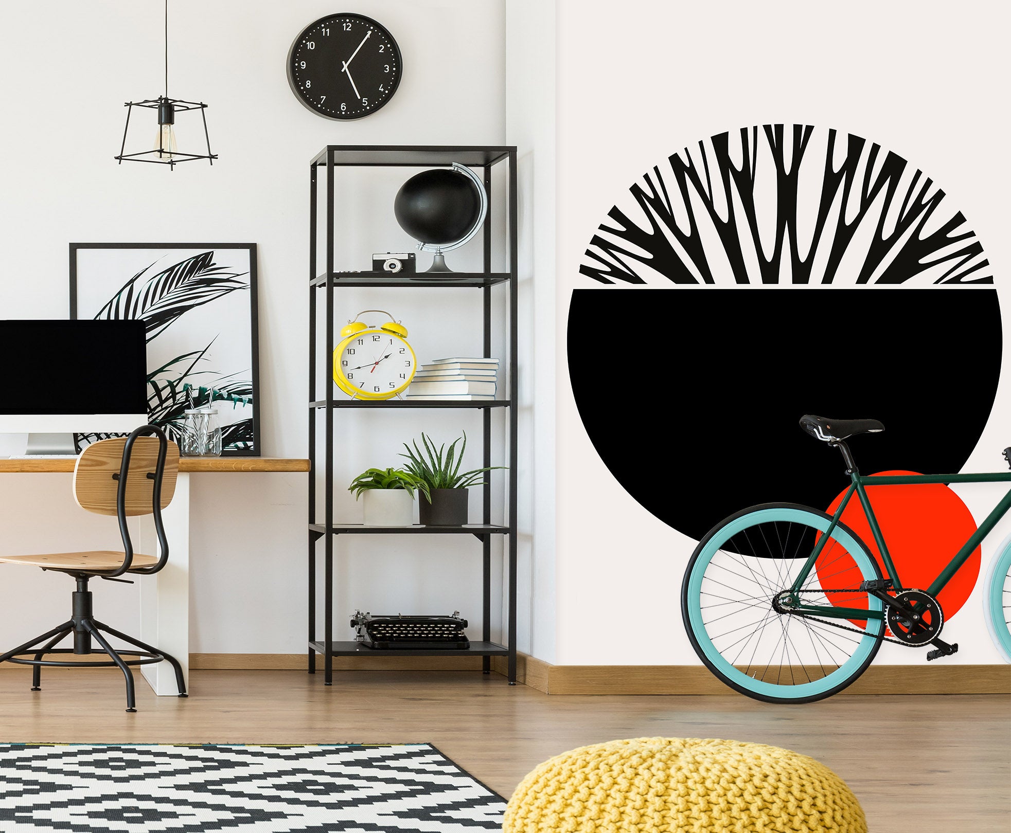 3D Round Branches 1409 Boris Draschoff Wall Mural Wall Murals