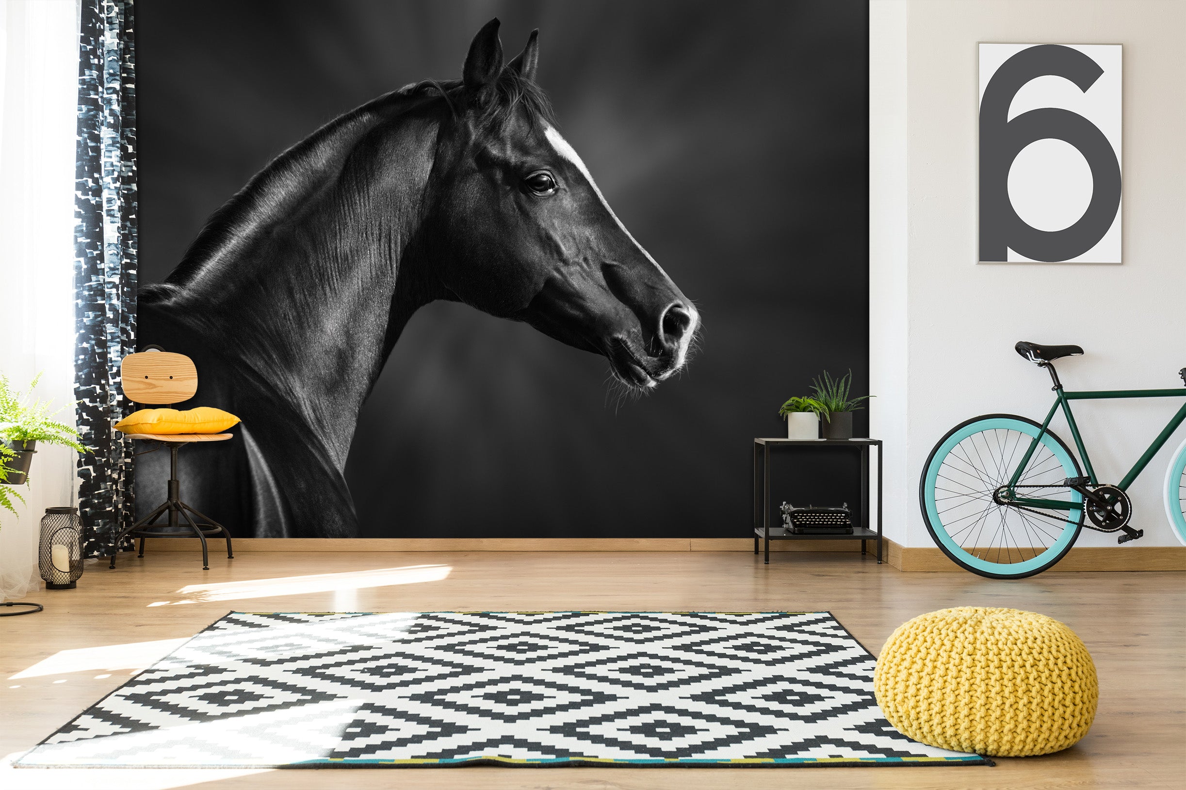 3D Dark Horse 2024 Wall Murals