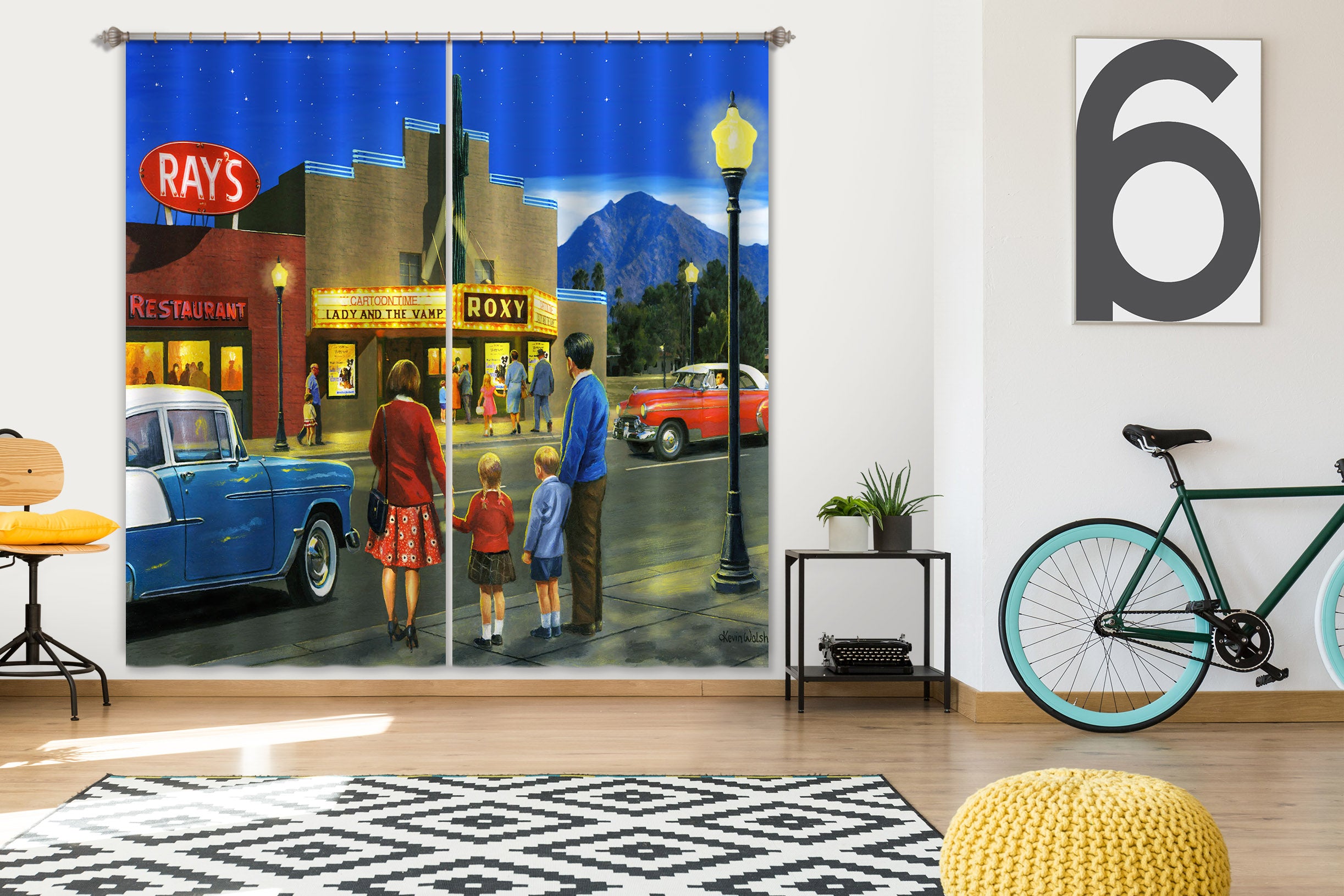 3D Restaurant House 156 Kevin Walsh Curtain Curtains Drapes