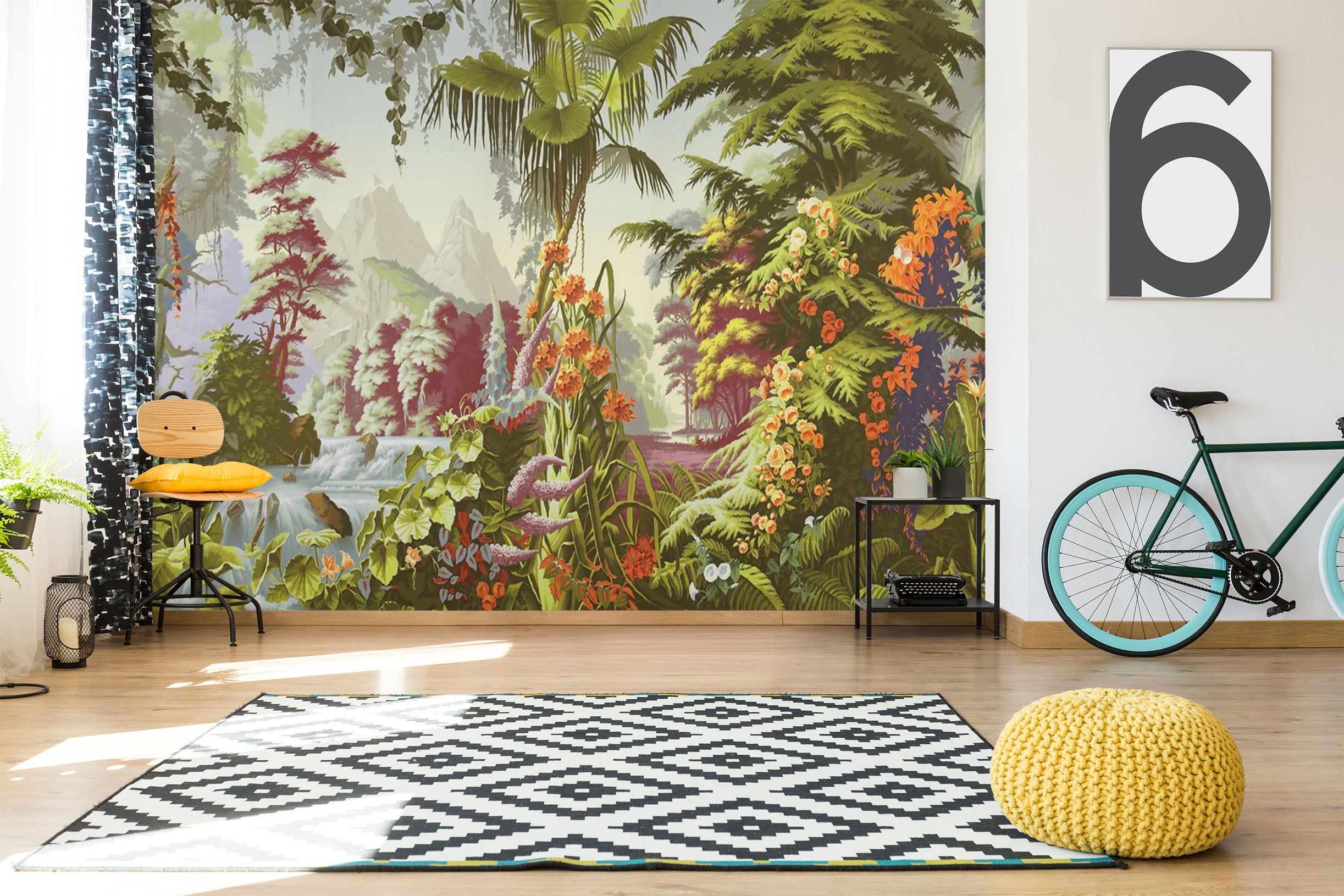 3D Forest River 1579 Wall Murals