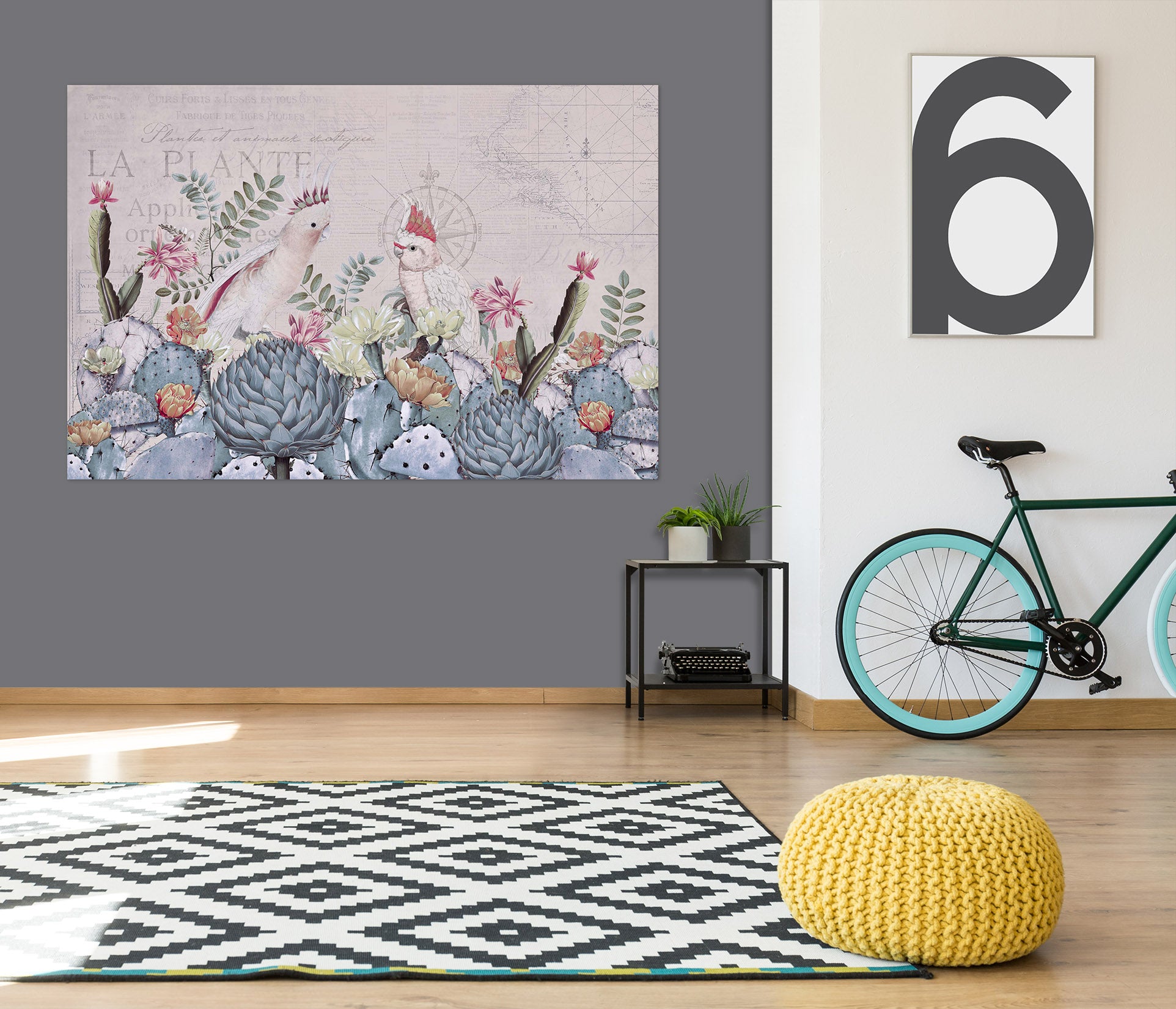 3D Desert Cockatoos 018 Andrea haase Wall Sticker