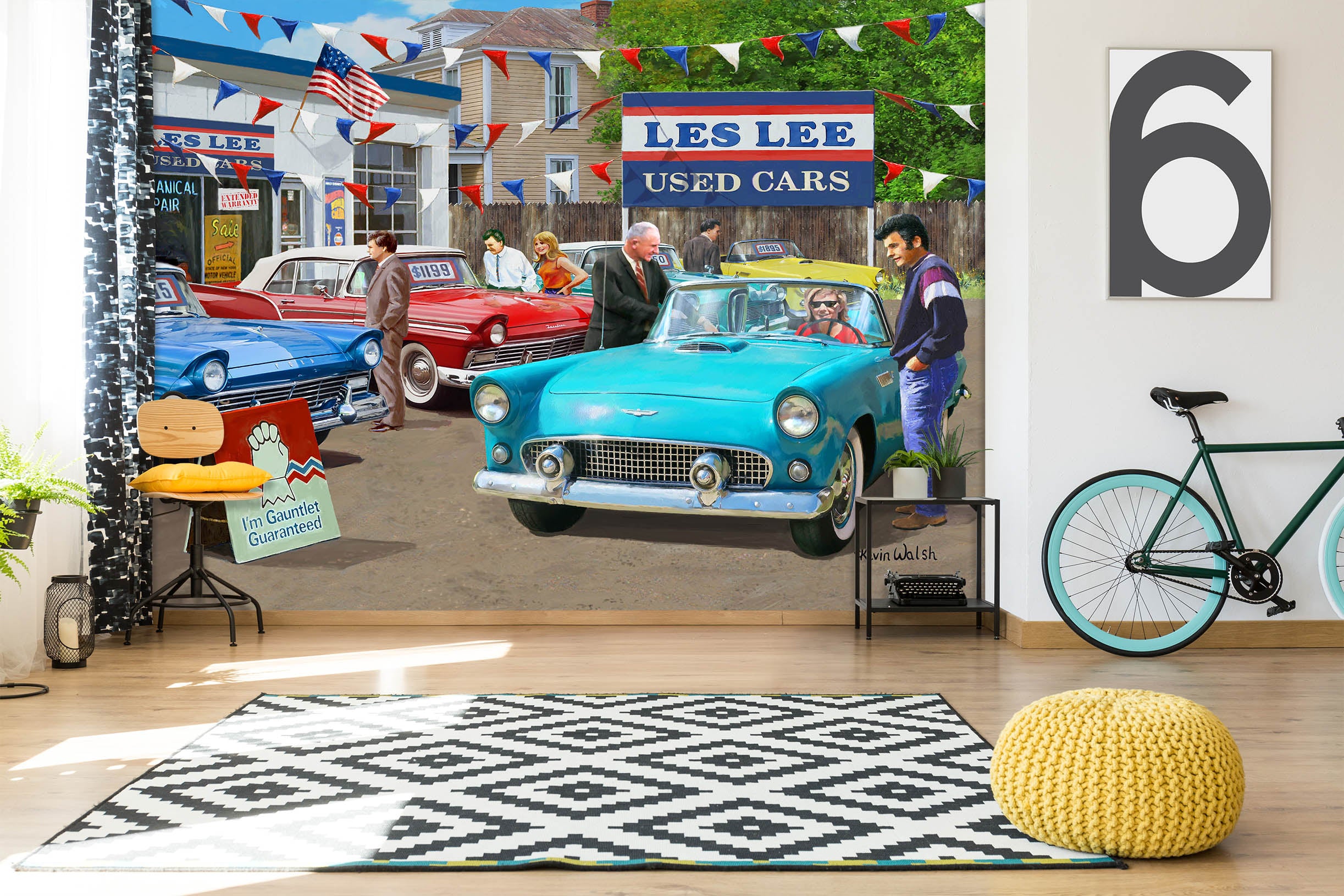 3D Used Cars 127 Kevin Walsh Wall Mural Wall Murals